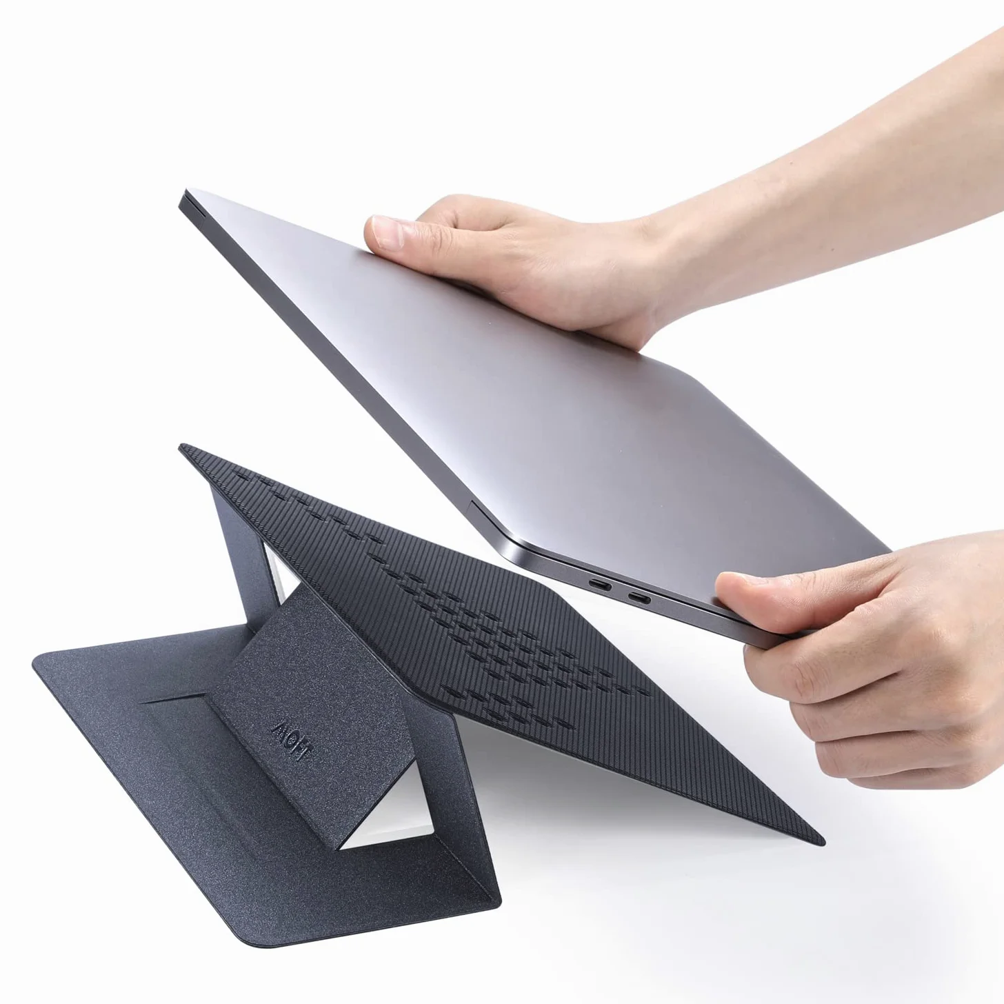MOFT Supporto invisibile per laptop, supporto per laptop leggero e non adesivo a 2 altezze, adatto a tutti i laptop fino a 17"