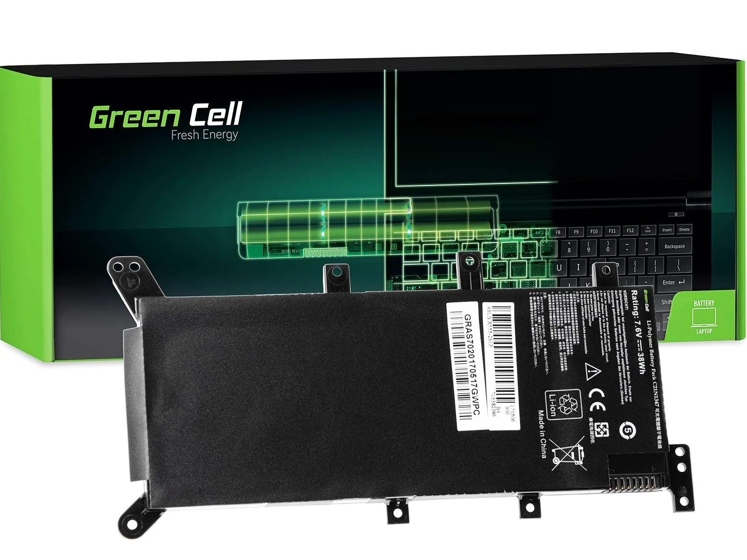 GreenCell per Asus R556 R556L A555L F555L K555L X555L X555 / 7,6V 4400mAh