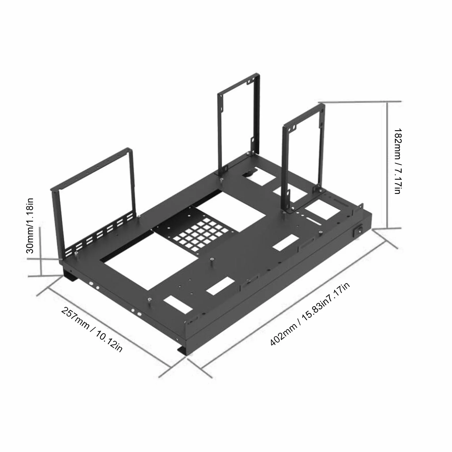 Rack per Scheda Madre Aperto ATX per Computer, Chassis per Computer ATX, Custodia per Computer da Gioco Fai-da-Te in Acciaio, Rack per Scheda Madre del Computer ATX M ATX ITX