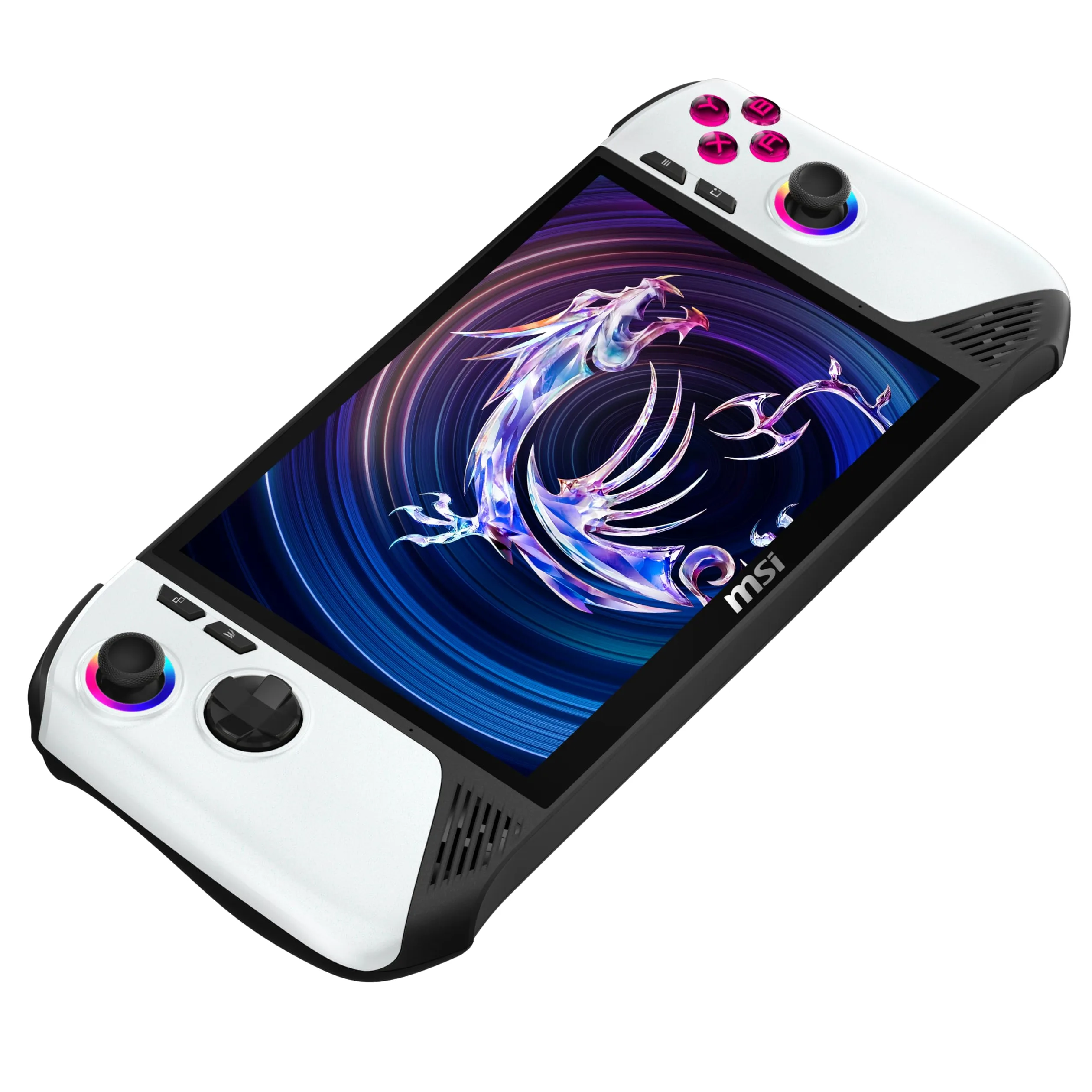 MSI Claw 8 AI+ A2VM Polar Tempest Edition-086FR: Intel Core Ultra 7 258V - 32GB LPDDR5 - SSD 2TB - Intel Arc Graphics - 8" Full HD 120Hz Touch 500Nits - WiFi 7 - Windows 11 Famiglia