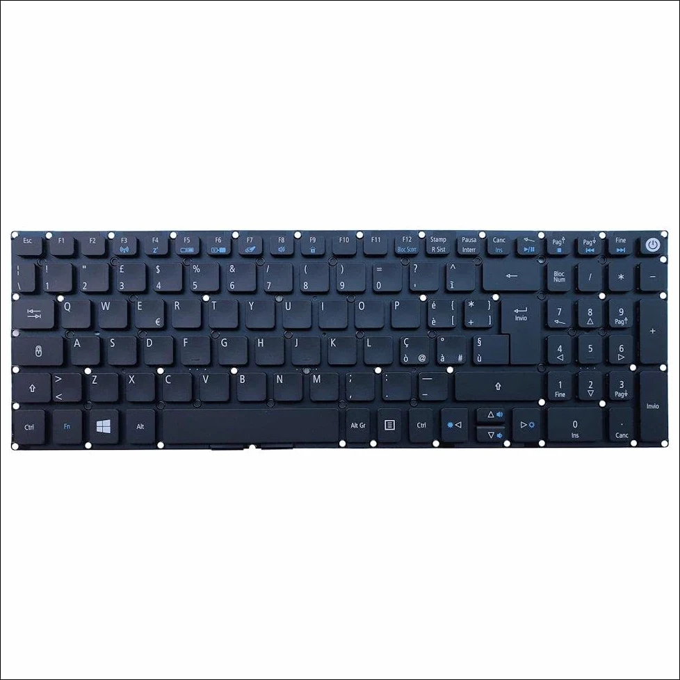 Tastiera Italiana per Acer Aspire 3 A315-53-34CE A315-53-315L RETROILLUMINATA
