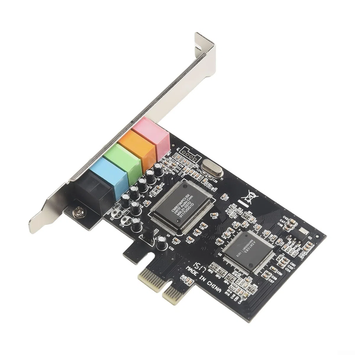 Zoegneer PCI E 5 Scheda audio interna a 1 canale 6 canali Audio 3D con EAX e DirectSound Supporto 3D per Windows 2000 7 8 10 e opzioni di uscita multipla anteriore posteriore