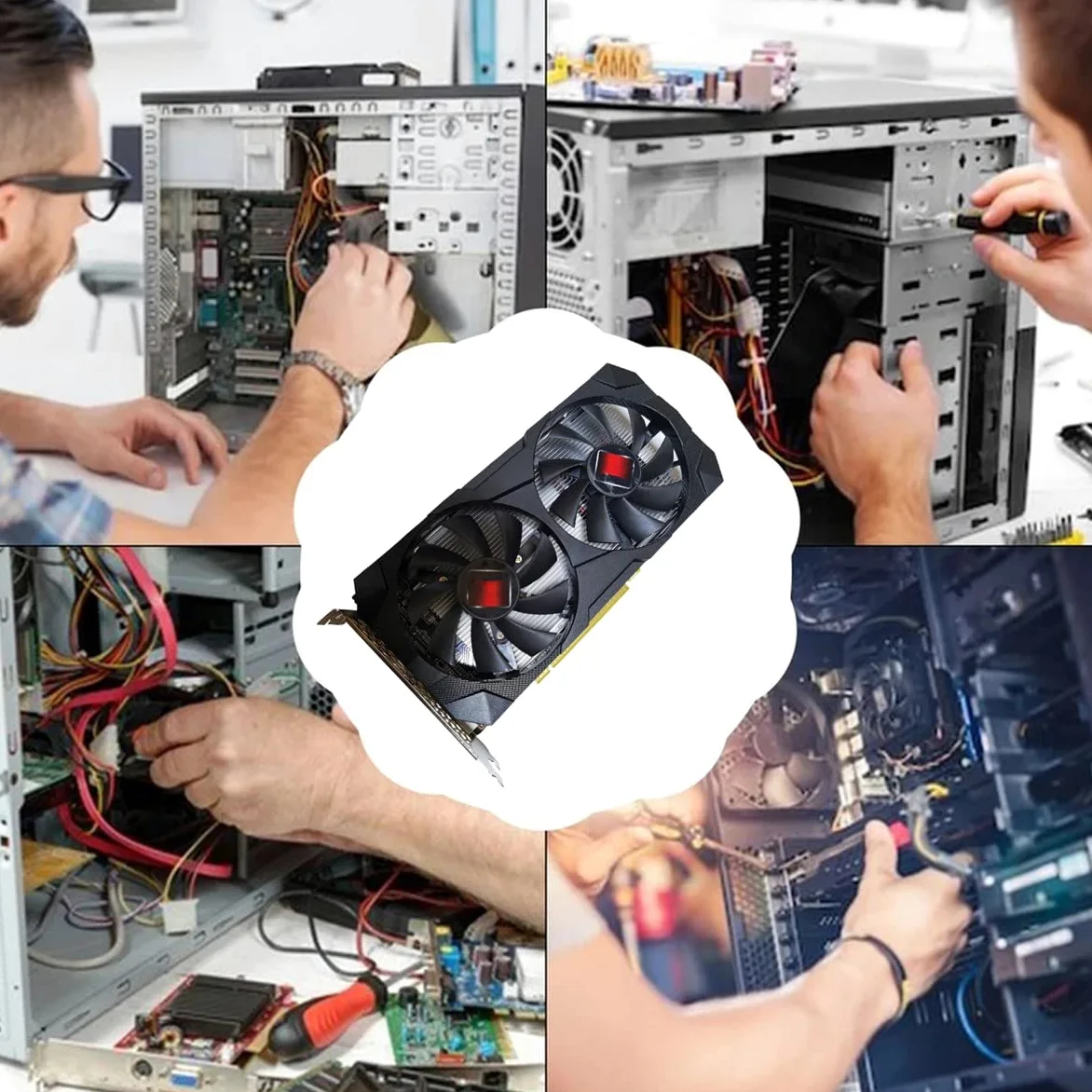 RX580 8G Gaming Scheda Grafica 8GB GDDR5 256BIT 2048SP 1206MHz/1500 MHz PCI-E3.0 X16 DVI DP - Interfaccia compatibile (scarica il driver)
