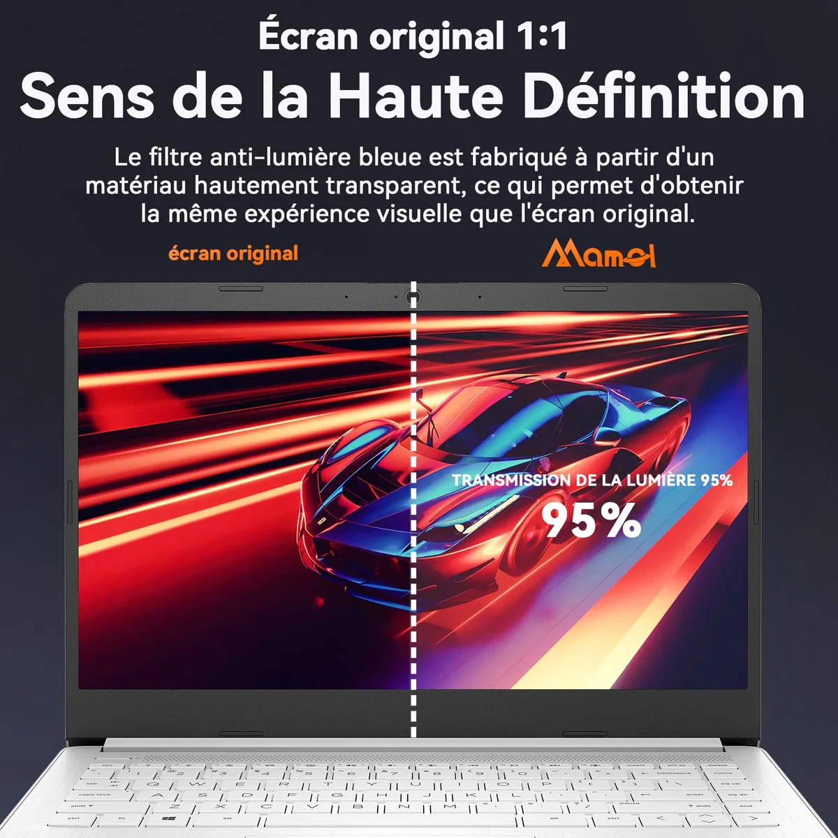 Mamol 2 Unità Protezione Dello Schermo per 14 Pollici 16:9 Aspetto, Anti-luce Blu Pellicola Protettiva Schermo Premium Per Schermo Pc Monitor, Anti Riflessi Protezione dello schermo per Computer