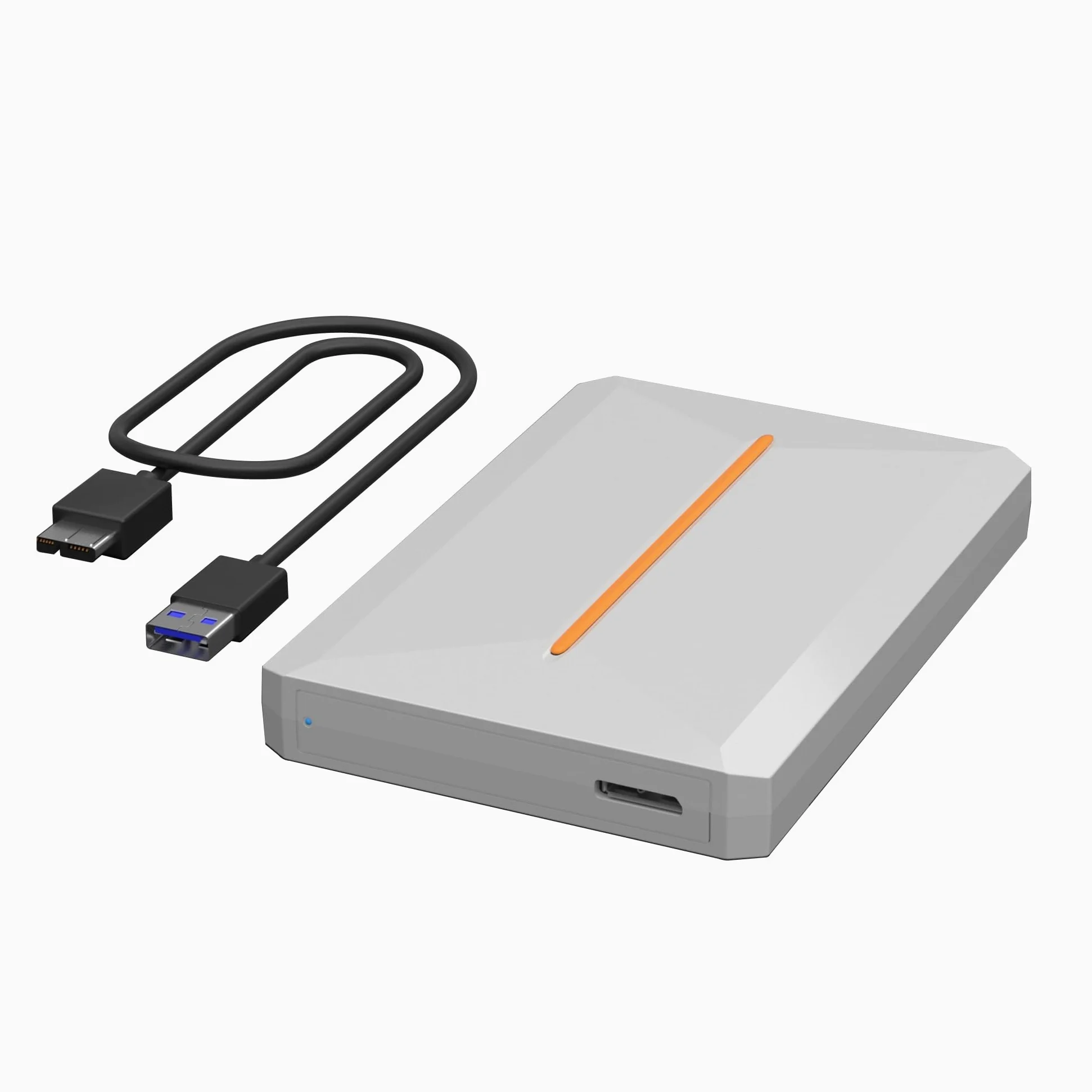 Alloggiamento per disco rigido, USB 3.0 5Gbps ad alta velocità, sottile, portatile, HDD SSD Case Plug and Play per HDD e SSD SATA da 2,5 pollici