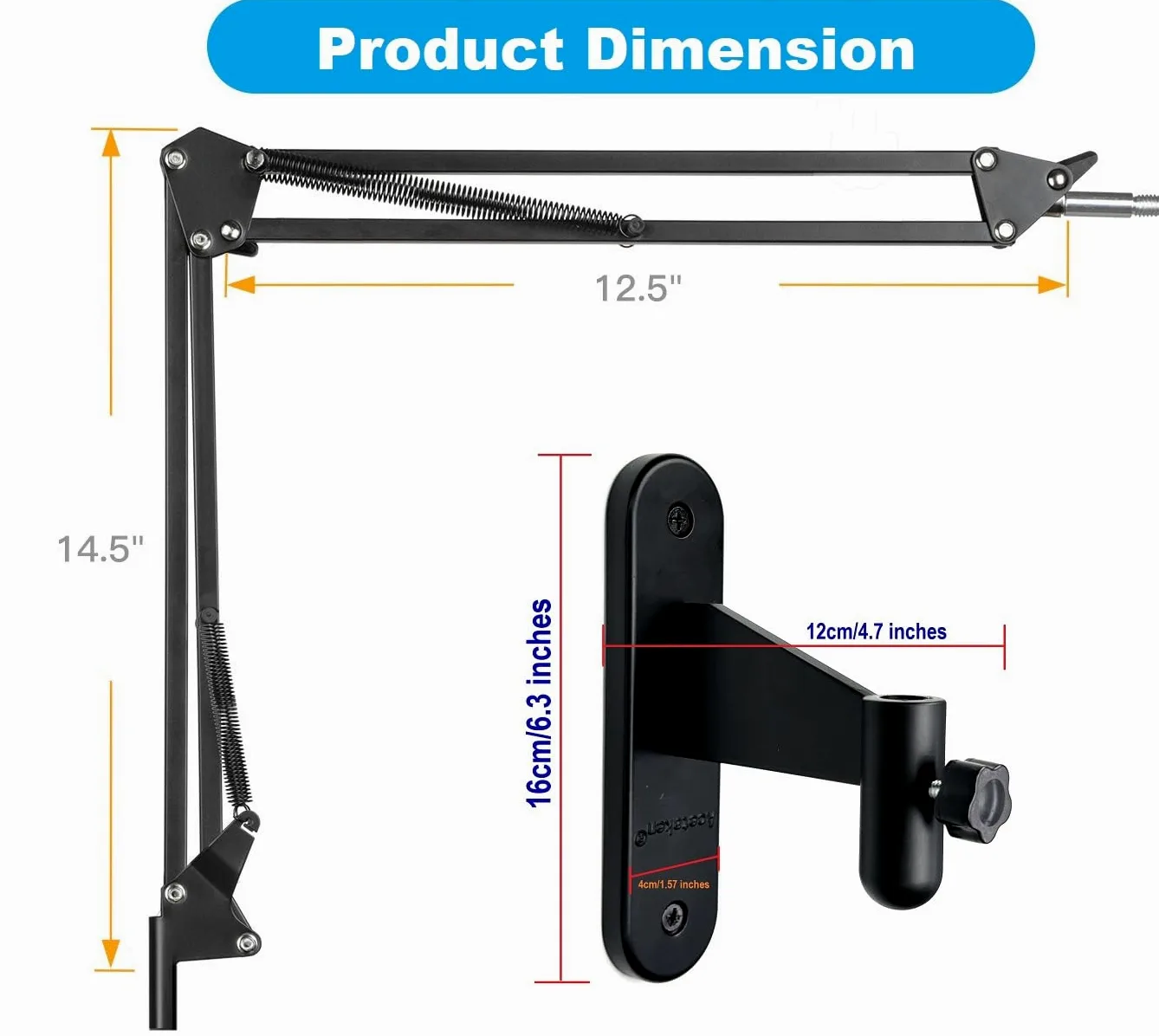 MX Brio - Supporto da parete per webcam Logitech MX Brio 4K, Brio 4K, Brio 500 501