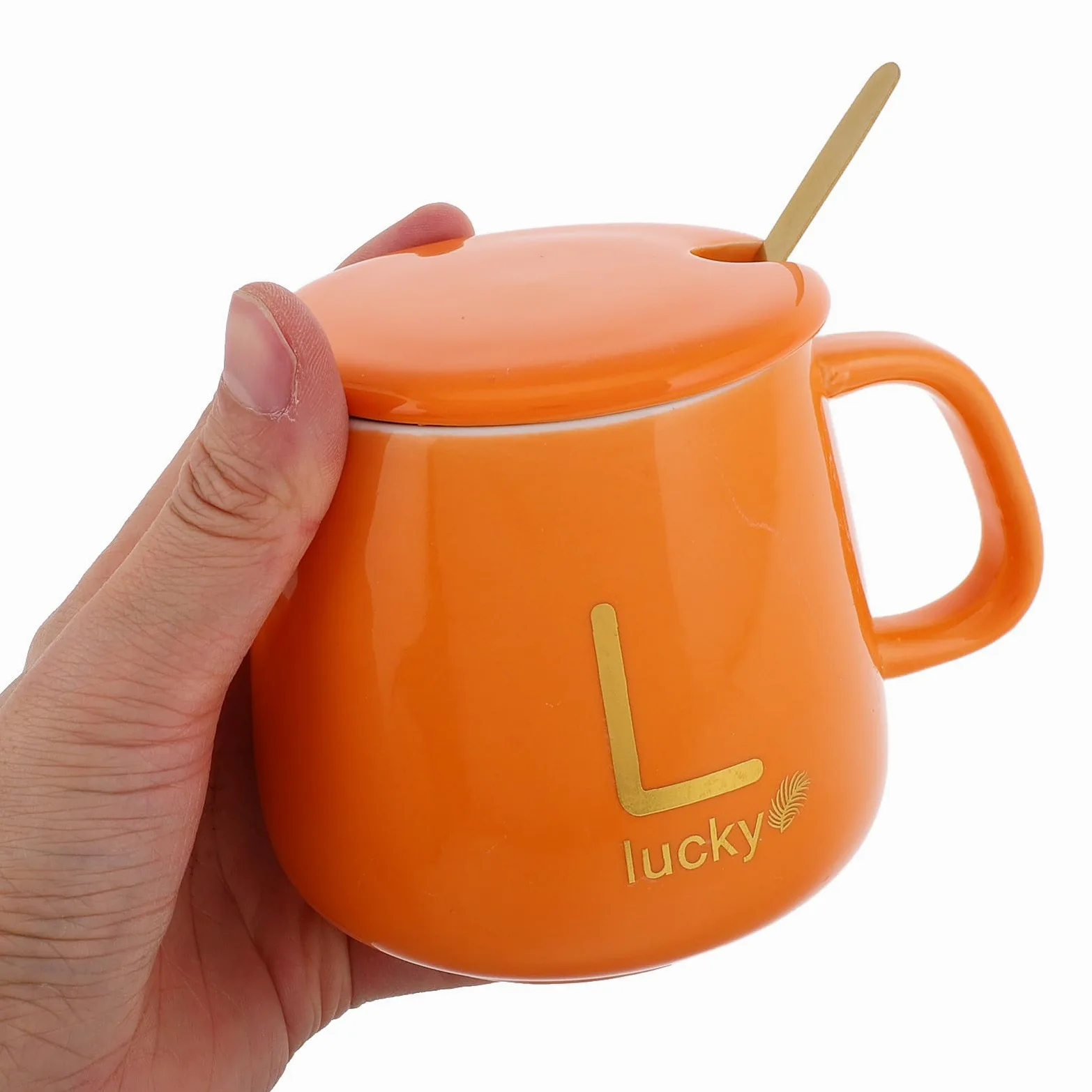 SHINEOFI Set Scaldatazze da Caffè Elettrico con Tazza Termica Arancione Coperchio e Cucchiaio Riscaldamento USB 5V per Casa e Ufficio Tazza Riscaldante Multifunzione per Tè e Latte