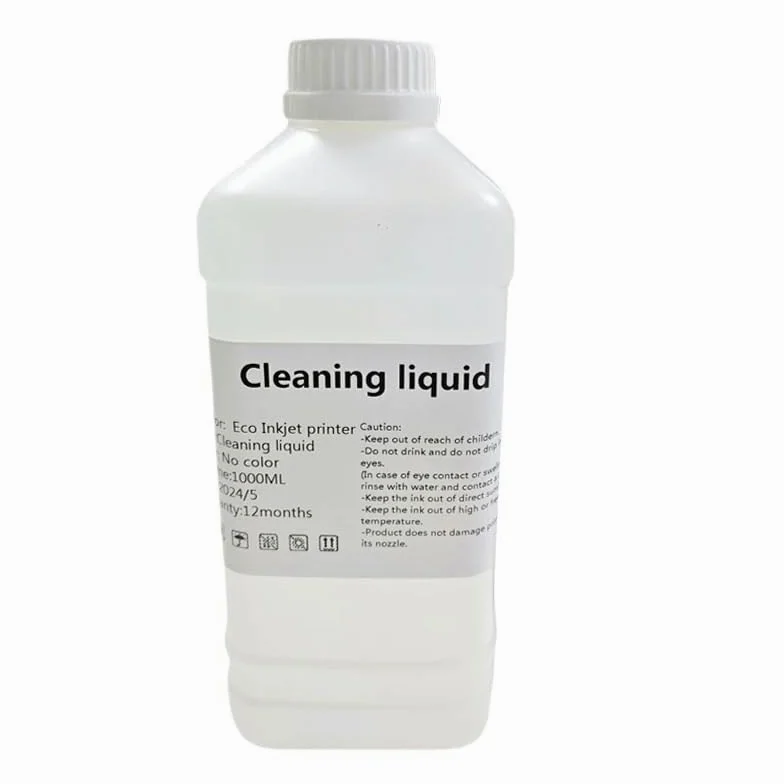 Soluzione Di Pulizia For Testine Di Stampa Eco-solvente Da 1000 Ml, Liquido Di Lavaggio Universale, Compatibile Con Epson DX5 DX7 TX800 XP600 5113 I3200