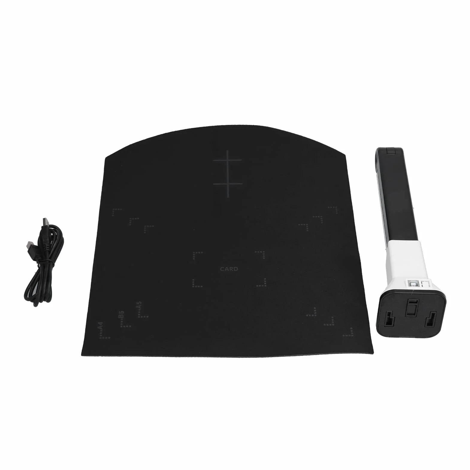 Scanner Portatile Pieghevole per Documenti 8MP, Fotocamera con Sensore CMOS e 6 Luci LED, per Uso Ufficio Casa Scuola