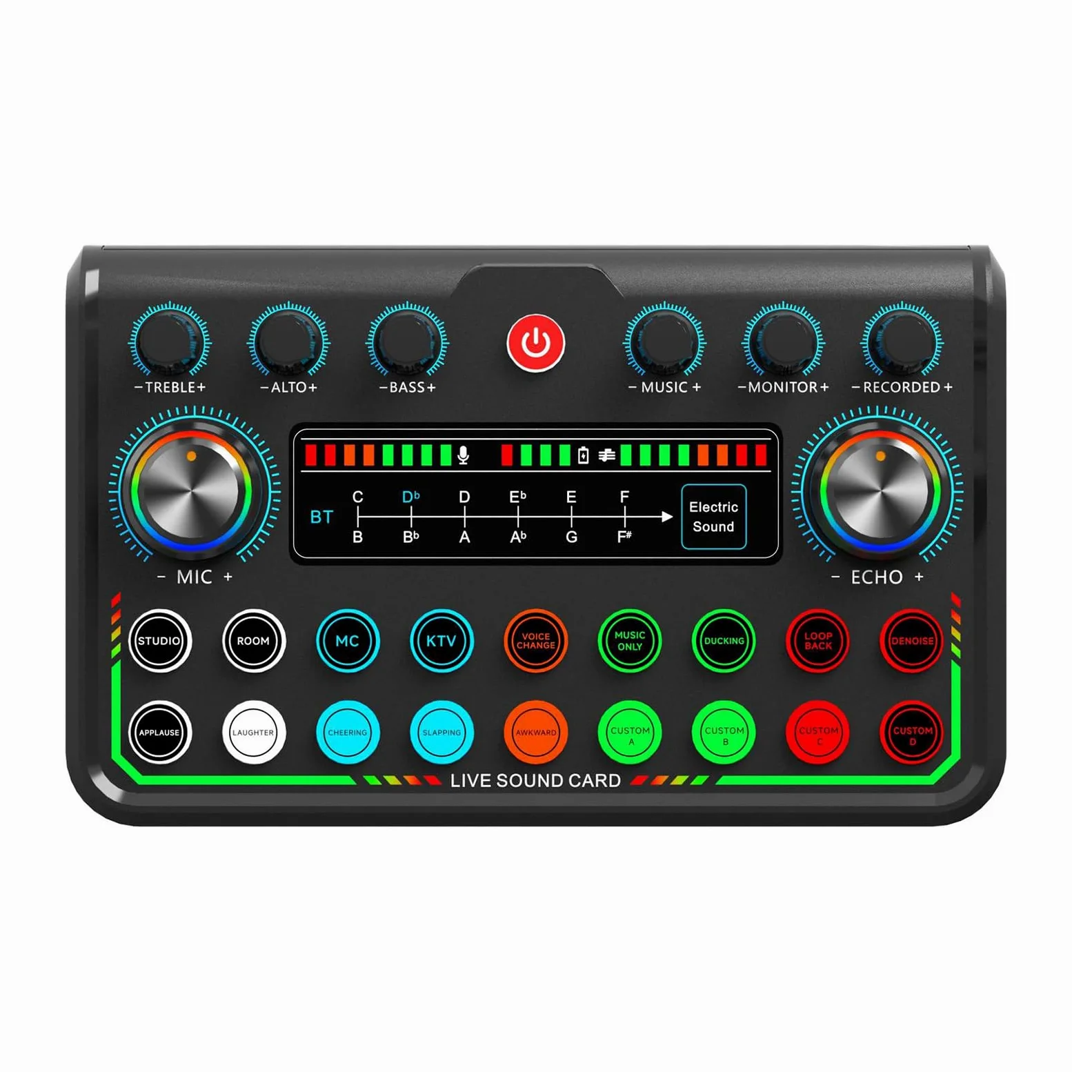 Scheda audio USB Trasmissione Live Scheda audio Avanzata Decodifica Acustica Facile Controllo Per Creatori di Contenuti E Musicisti Interfaccia Audio USB