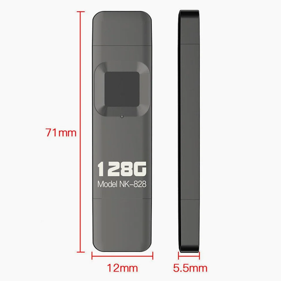 Chiavetta USB ad Alta velocità con crittografia delle Impronte digitali, Dispositivo di archiviazione antifurto in Metallo, 64 ID di Impronte digitali consentiti 256GB