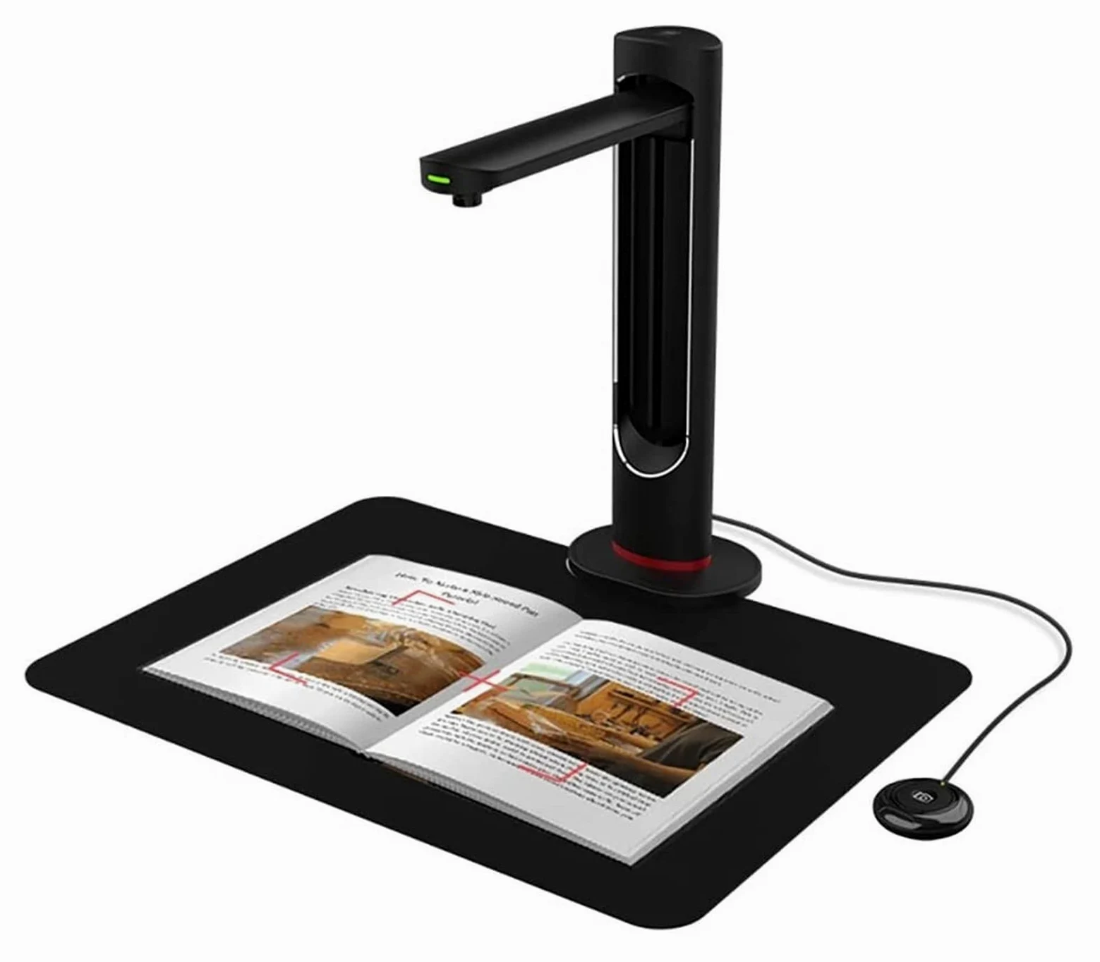 Telecamera per documenti K21 A3 / A4 Documento del libro Scanner for montaggio fisso ad alta definizione 2 3MP. Scanner con multi-lingua Auto-appiatti Fornisce una rapida velocità di messa a fuoco(U-S