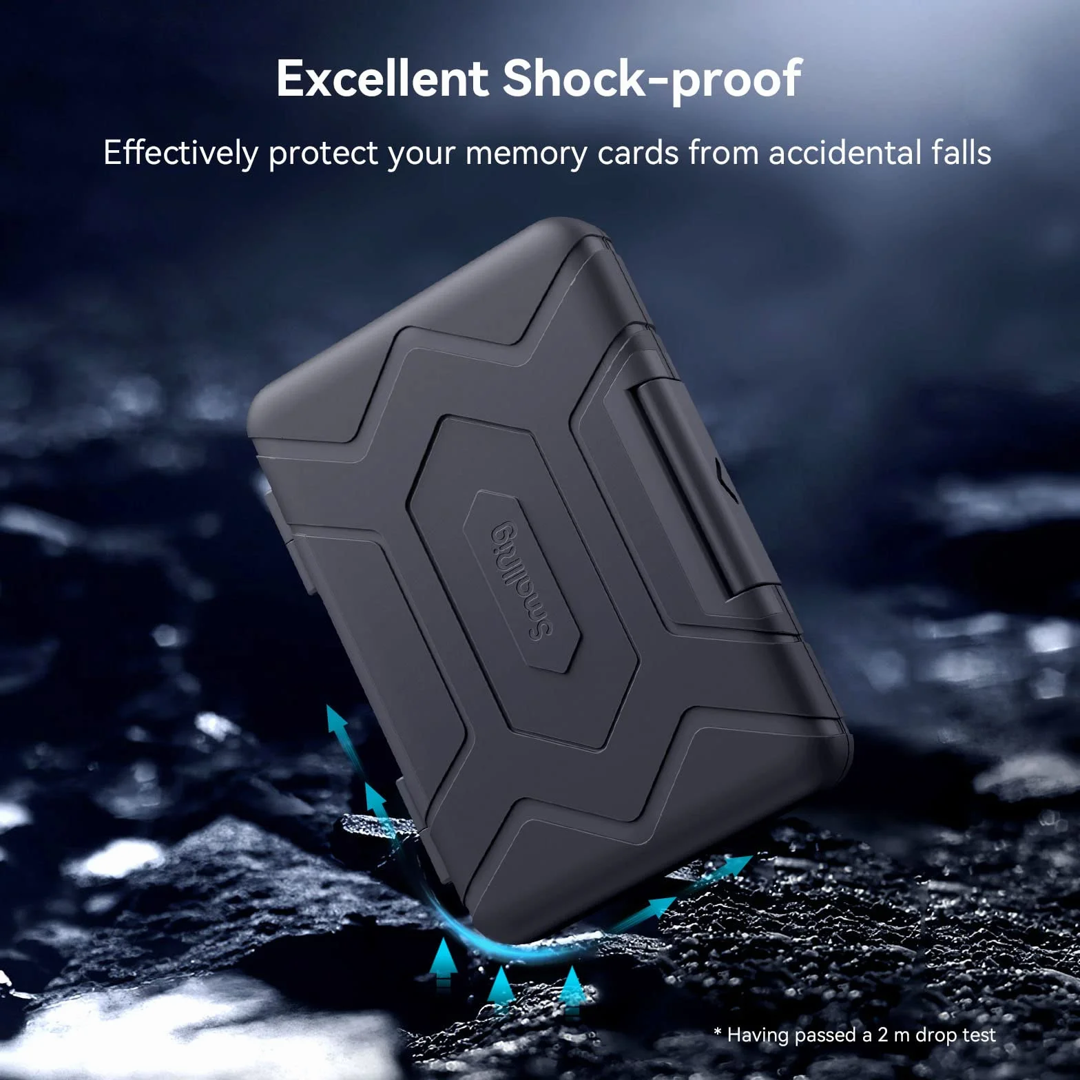 SMALLRIG Supporto per Scheda SD Custodia per Scheda di Memoria 15 Slot, Resistente all'Acqua per Scheda SD, Scheda Micro SD, Scheda CFexpress Tipo A, Scheda CFexpress Tipo B, Scheda XQD - 3192