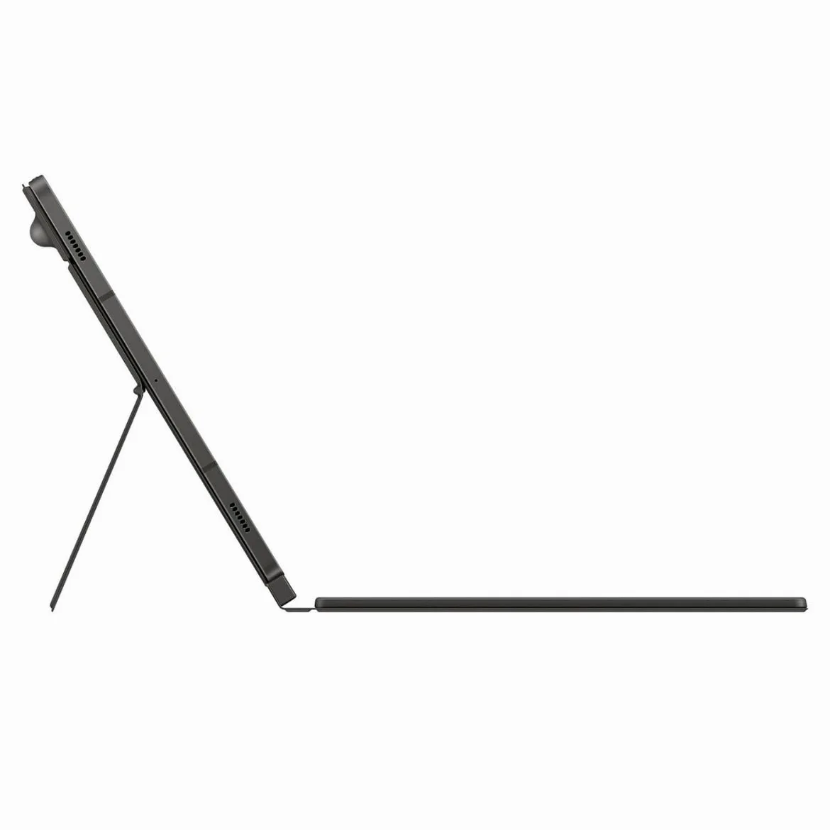 Samsung EF-DX815 - Custodia protettiva per Galaxy Tab S9+, tastiera QWERTZ, tasti funzione, connettore POGO, touchpad, scomparto S Pen e controllo gestuale, colore: Nero