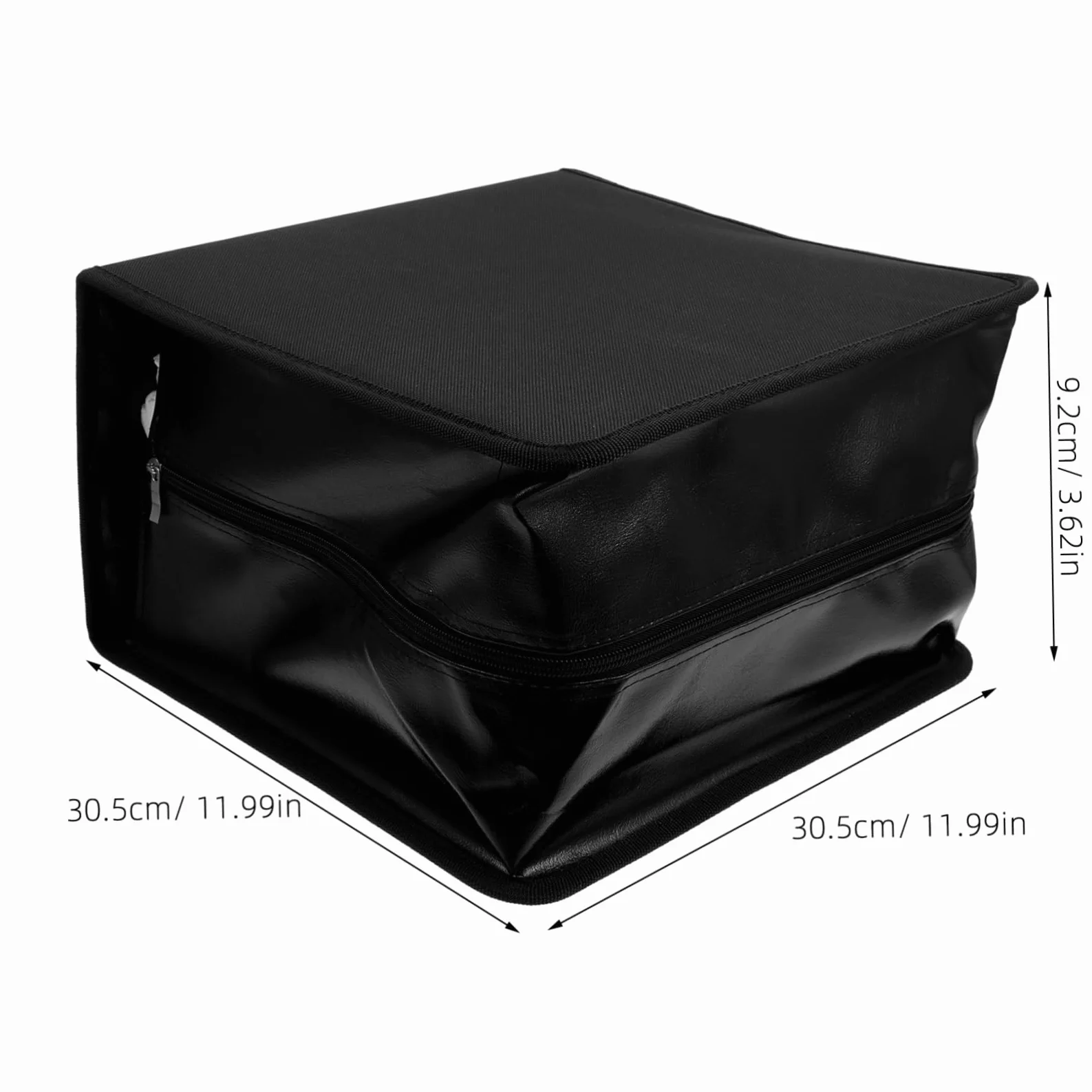Mobestech Portaoggetti Per Dvd in Pu Da Dischi Organizer Cd Con Maniglia Raccoglitore Per Cd Custodia Per Dischi Per Auto e Viaggi