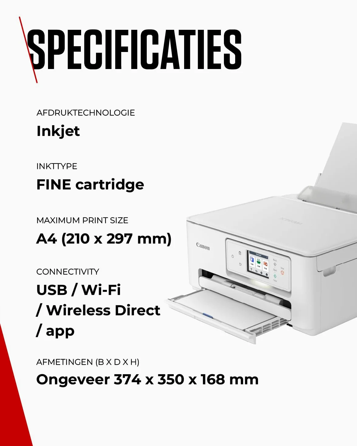 Canon Serie PIXMA TS7650i - Stampante Wifi per la Casa | Connessione Wireless per Stampare Facilmente da Smartphone | Stampante Multifunzione con PIXMA Print Plan