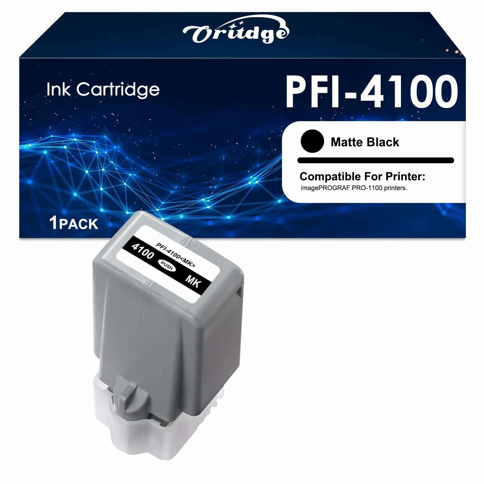 PFI-4100 PFI4100 Cartuccia d'inchiostro Nero Opaco per cartucce d'inchiostro Canon PFI-4100 MBK PFI-4100MBK Sostituzione per Canon imagePROGRAF PRO-1100