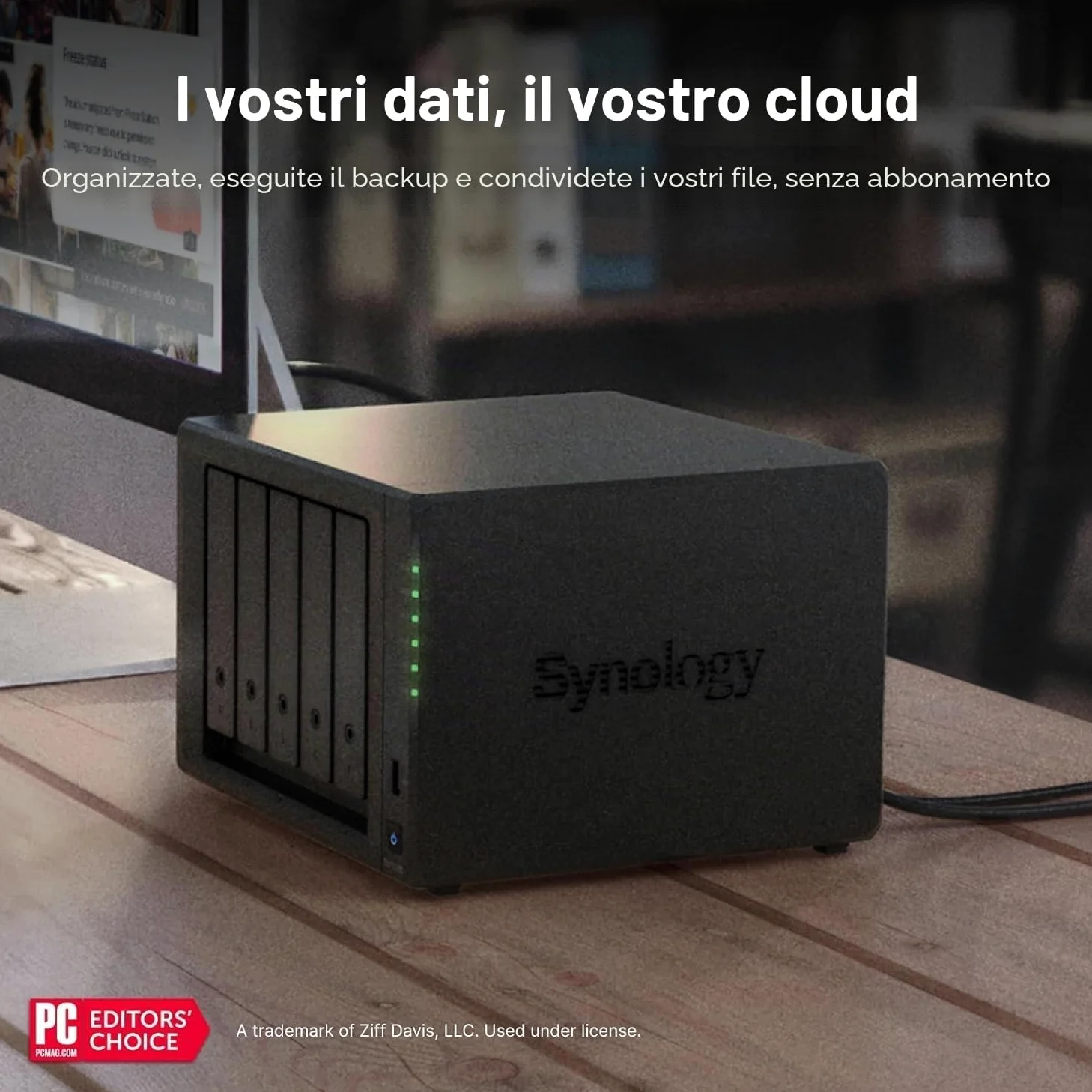 Synology DS1525+ - Set server NAS a 5 bay (8 GB RAM, 10 TB di memoria), 5 dischi rigidi NAS da 2 TB, dispositivo di archiviazione di rete desktop ad alte prestazioni, con SSD esterno