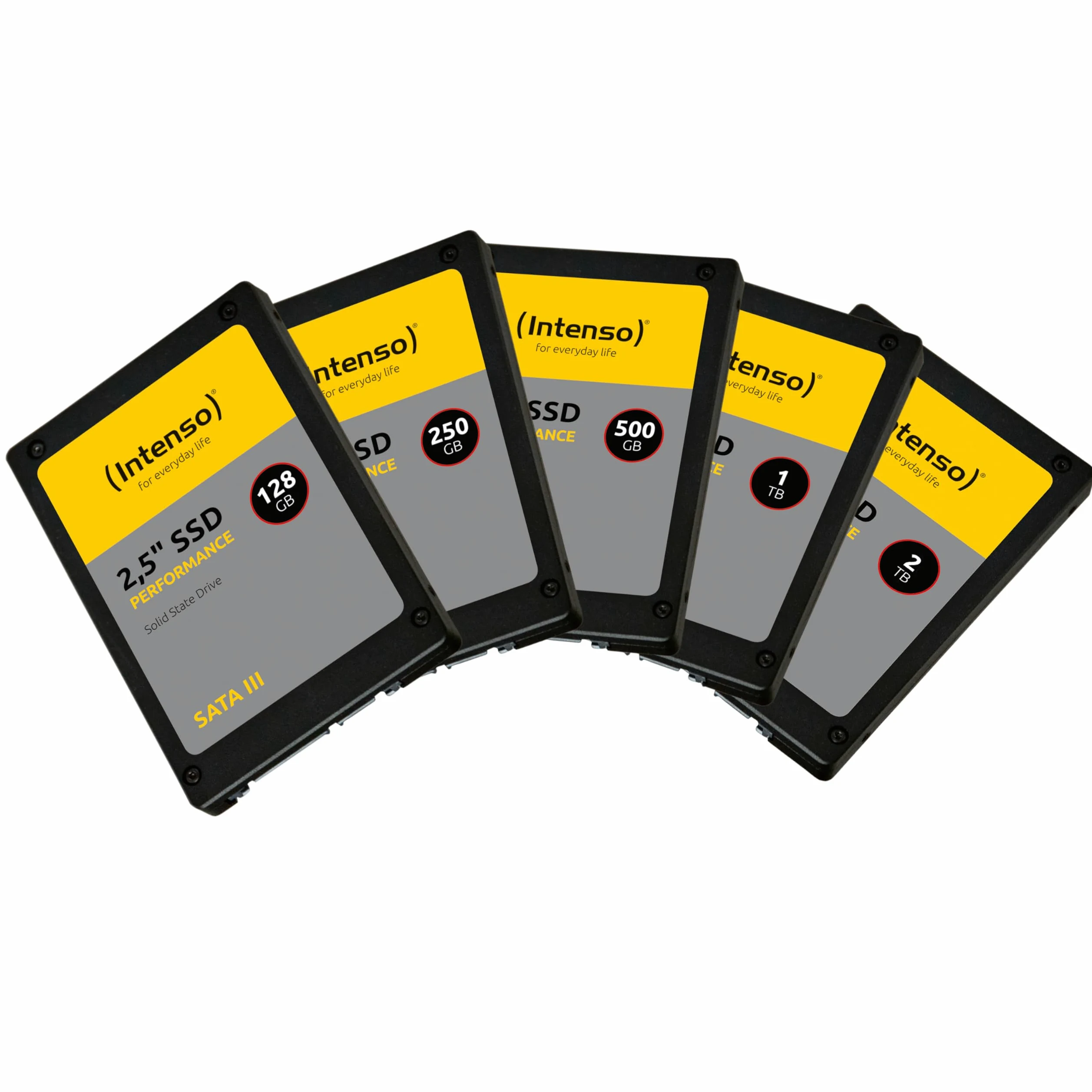 Intenso SSD SATA III da 2,5 pollici 128 GB 550 MB/s Nero