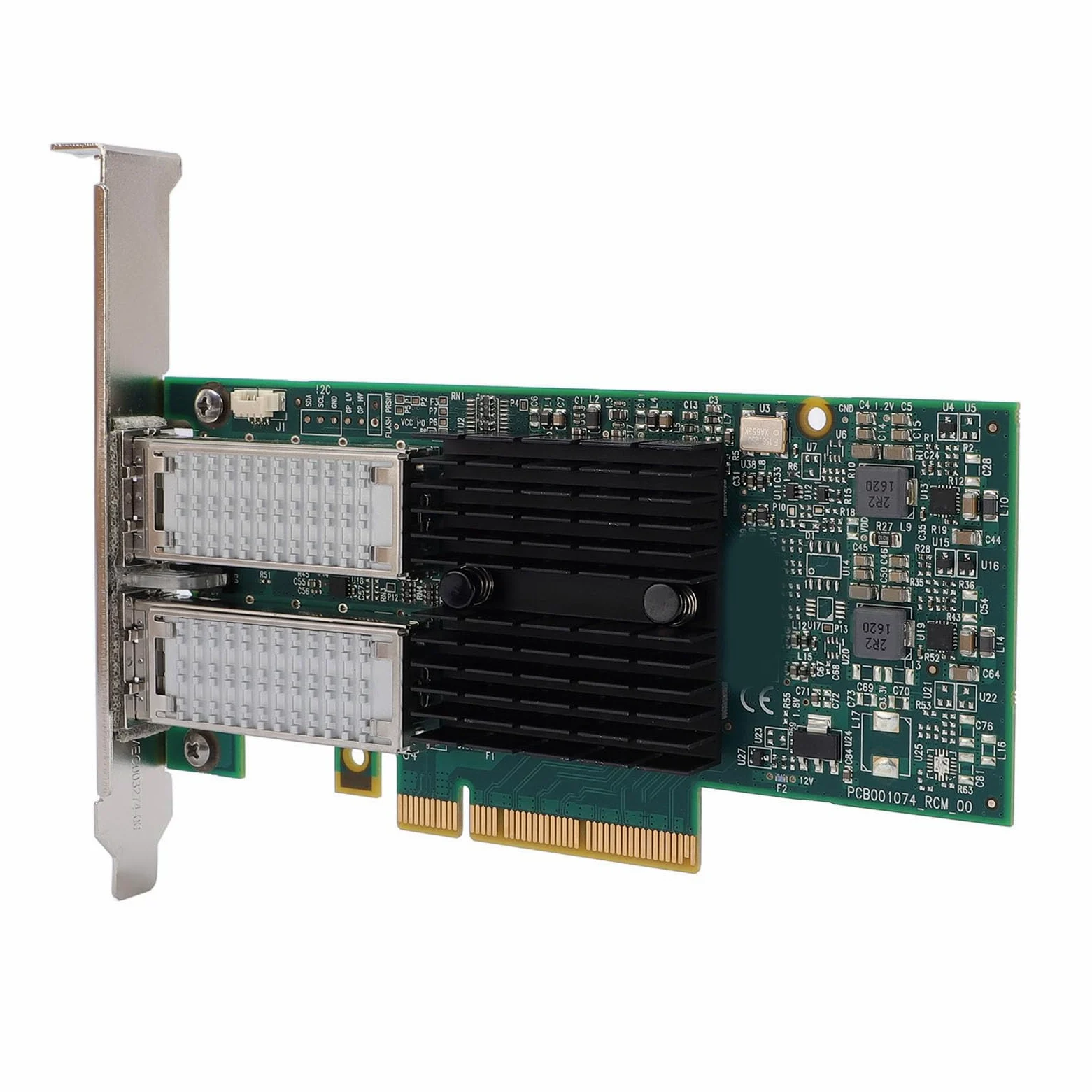Yctze Scheda di Rete PCI FCCT MCX354A, Adattatore di Rete Ethernet PCIE 3.0 QSFP da 40 Gbs a Doppia Porta, con Motore di Offload Hardware, per Data Center e Server