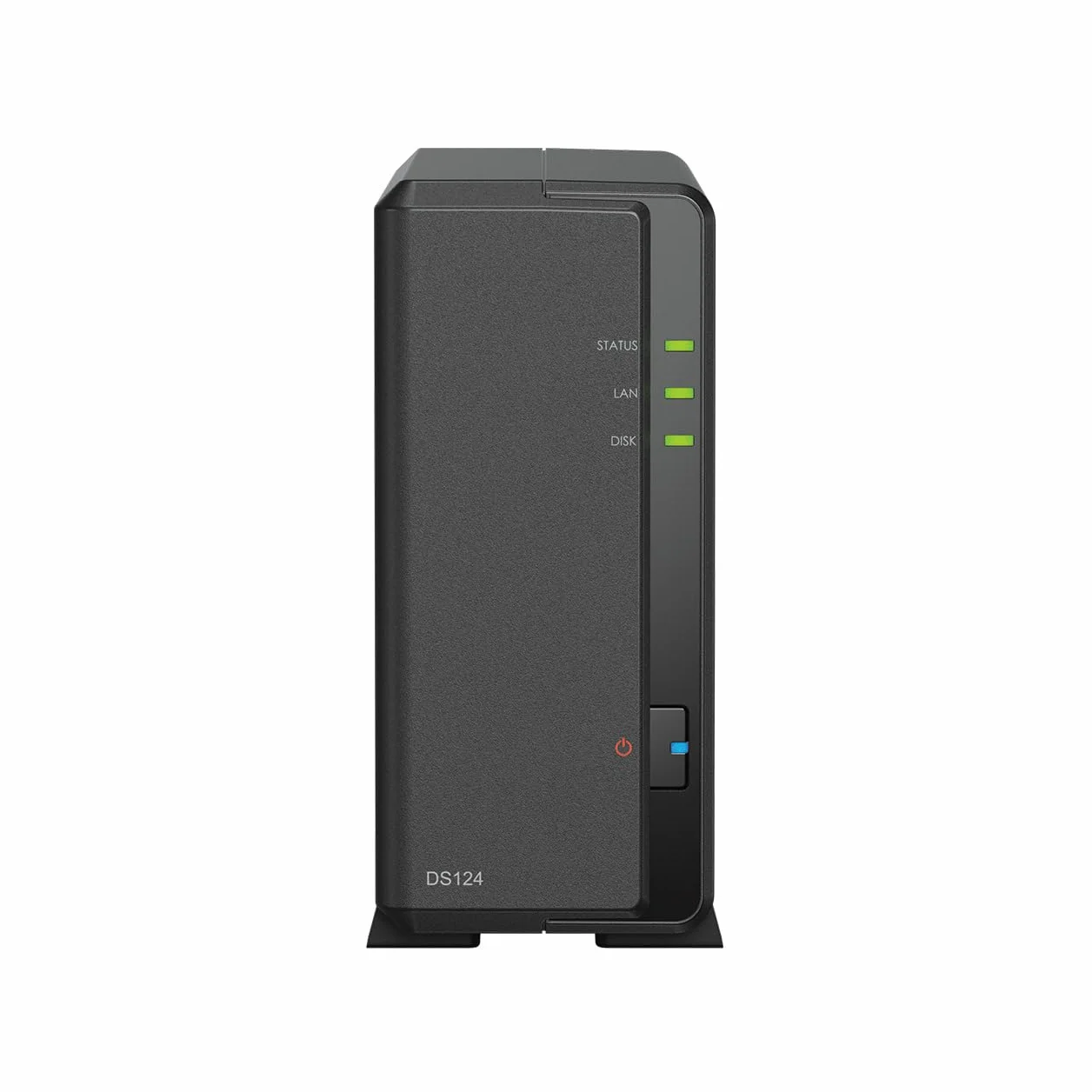 Synology DS124 1-Bay Discstation NAS (Realtek RTD1619B 4-core 1.7GHz 1GB DDR4 RAM 1xRJ-45 1GbE) 4TB Bundle con 1 x 4TB WD Red Plus HDD (WD40EFPX - 68C6CN0)
