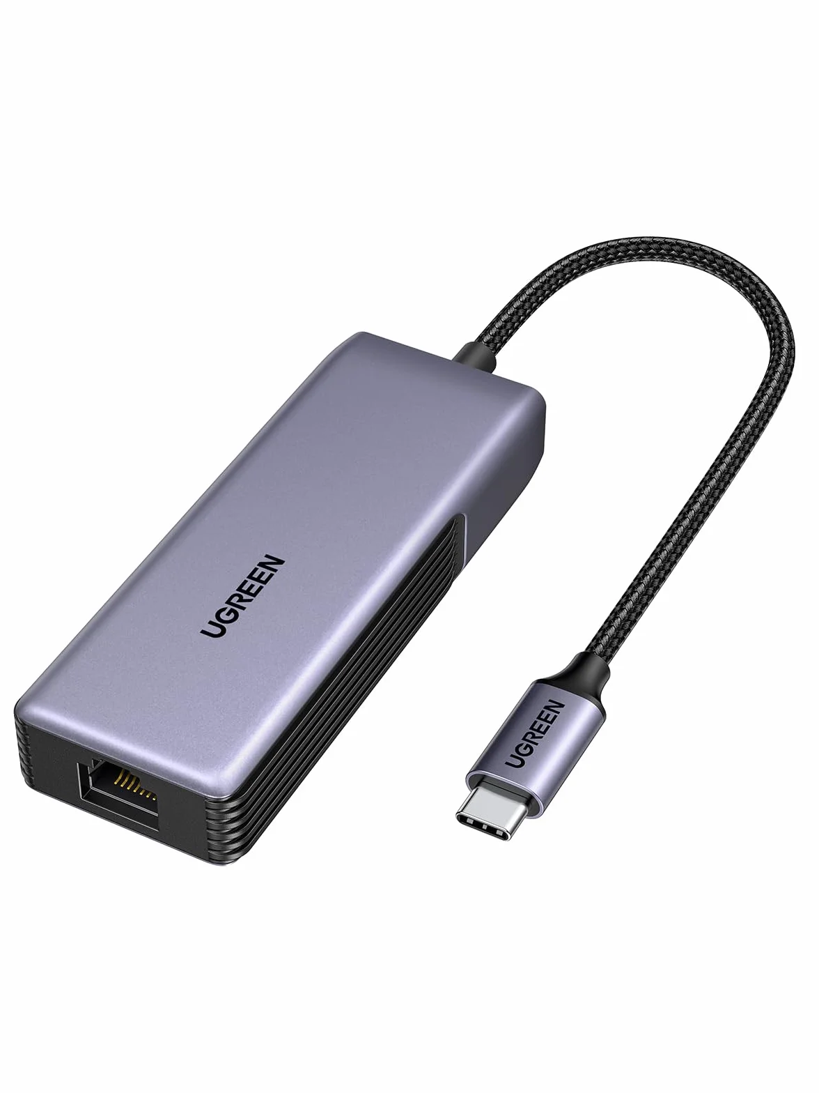 UGREEN Adattatore di Rete USB C Ethernet RJ45 5 Gigabit Convertitore Lan Thunderbolt C 3.2 Gen 2 LAN WOL MDI MDIX Alluminio Compatibile con iPhone 17 Pro Max Air Windows 11 Linux Kernel 5.17