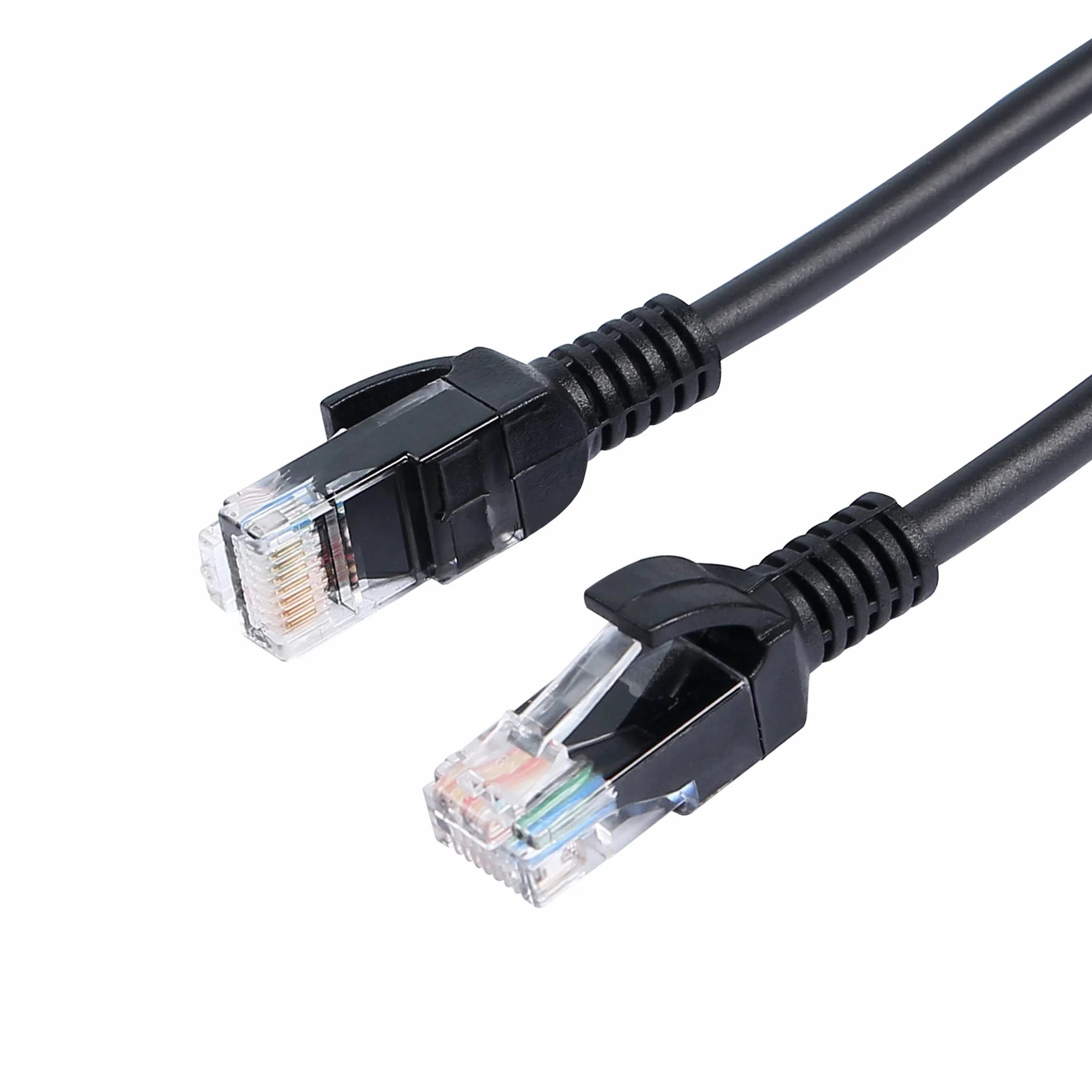Cavo Ethernet Cat5e a spirale retrattile Cavo di rete LAN RJ45 a spirale per laptop, desktop, router, set-top box - Estensibile a 1,5 m