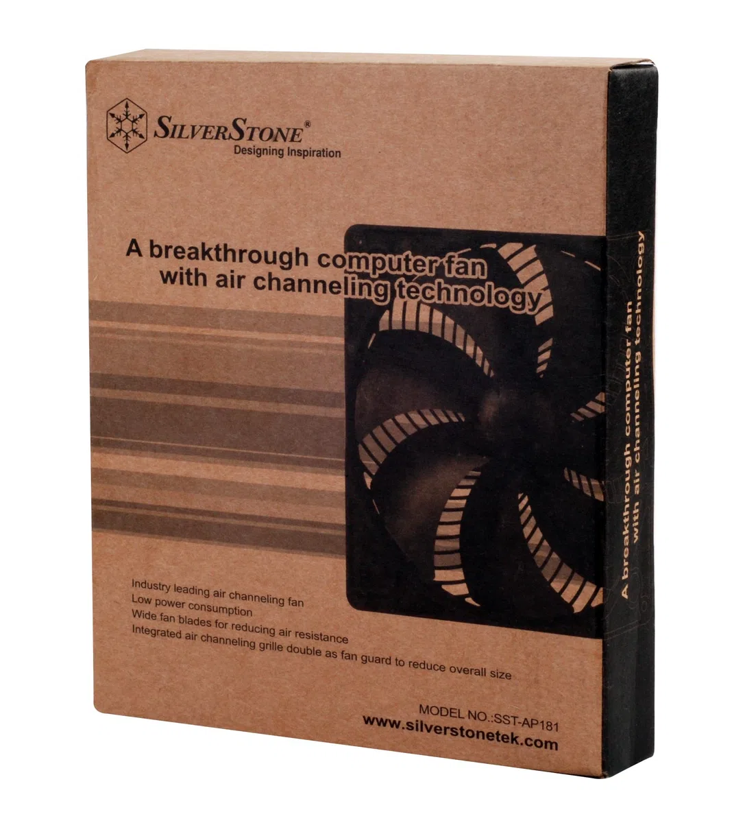 Silverstone AP181 Boitier PC Ventilateur 18 cm Noir