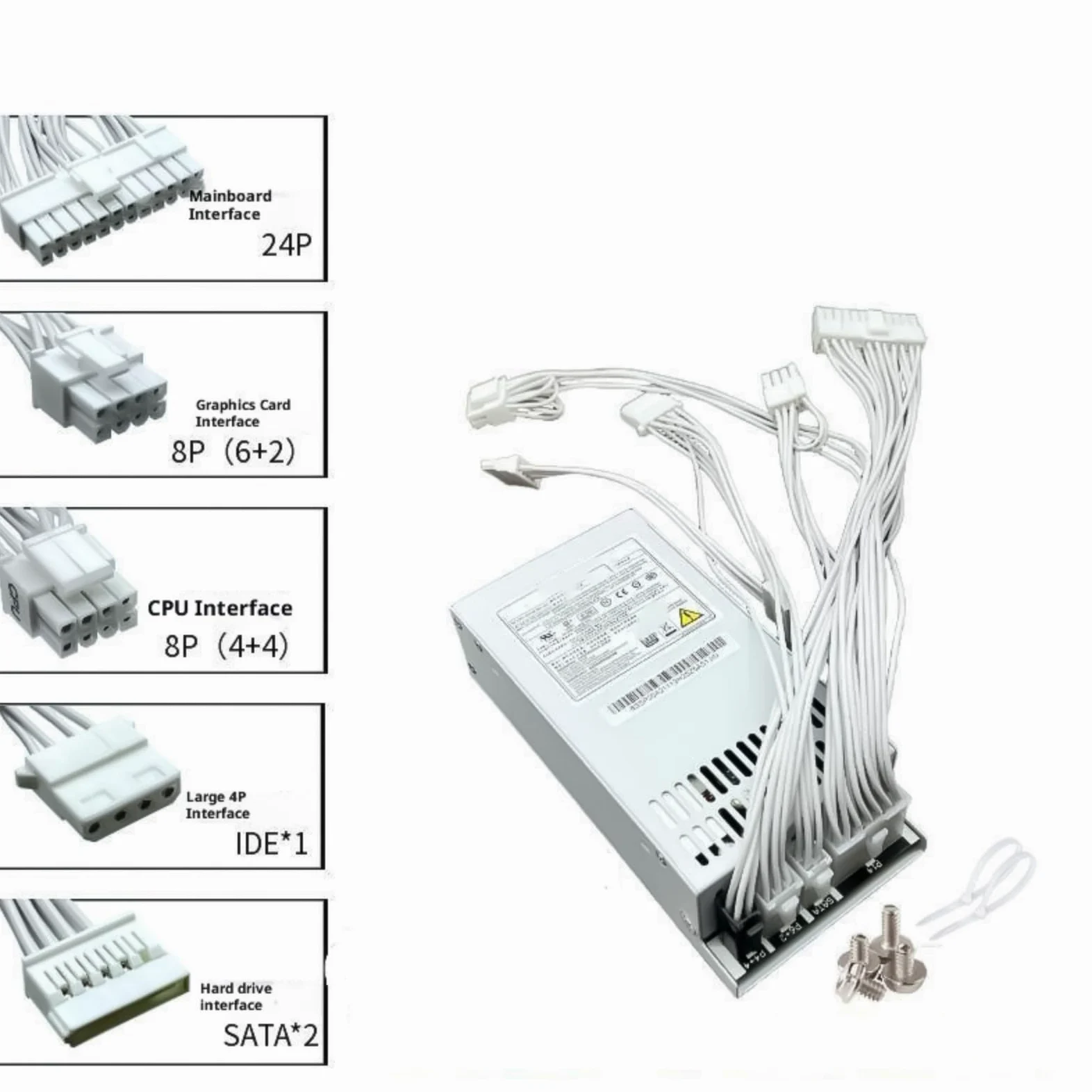 270W 300W 400W Piccolo 1U Completamente Modulo di Alimentazione Modulo Attivo Dissipazione del Calore Piccolo Desktop Full Active PFC Alimentatore Modulare