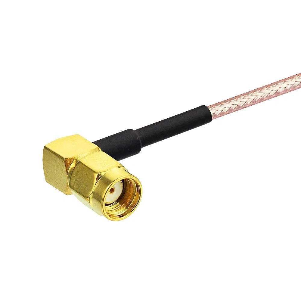 Bingfu Cavo RP-SMA Prolunga Antenna WiFi 30 cm (2 Pacchi) Adattatore da Maschio ad Angolo Retto a Femmina RG316 per Scheda di Rete Wireless Mini PCIE Router Telecamera IP Sicurezza