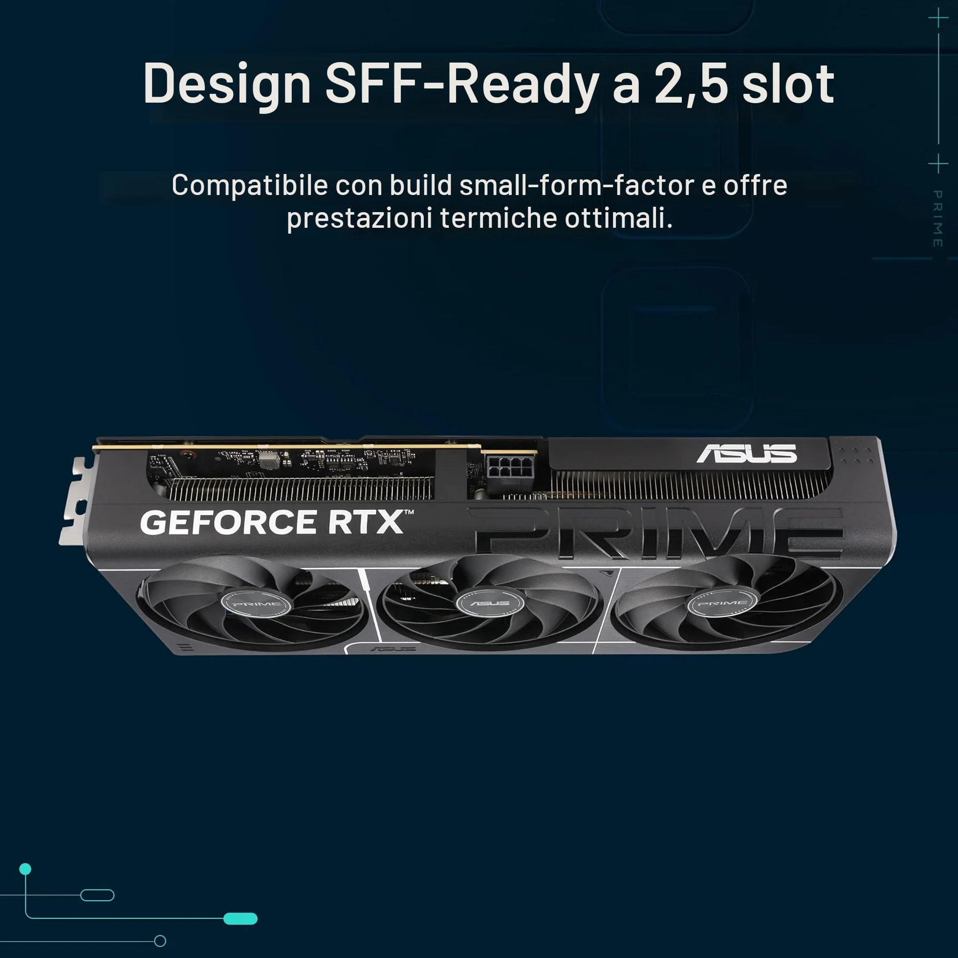 ASUS Prime NVIDIA GeForce RTX 5060 Ti OC Edition, Scheda Grafica 8 GB GDDR7, 128 Bit, PCIe 5.0, 3 Ventole Axial-Tech, 1 HDMI 2.1, 3 DisplayPort 2.1, GPU Tweak III, Nera, PRIME-RTX5060TI-O8G