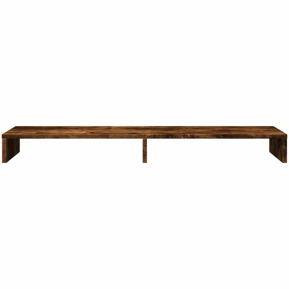 vidaXL Supporto per Monitor Rovere Fumo 100x27x10 cm in Truciolato
