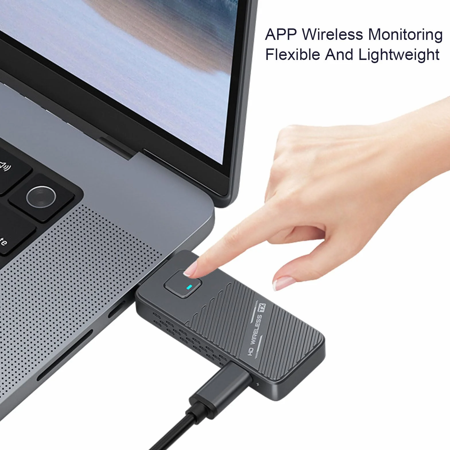 Tosuny Trasmettitore e Ricevitore HDMI Wireless USB C 50M, Decodifica 4K Uscita 1080P 60Hz, Adattatore Display Wireless 2.4/5G per lo Streaming di Video e Audio Al Monitor da Tele