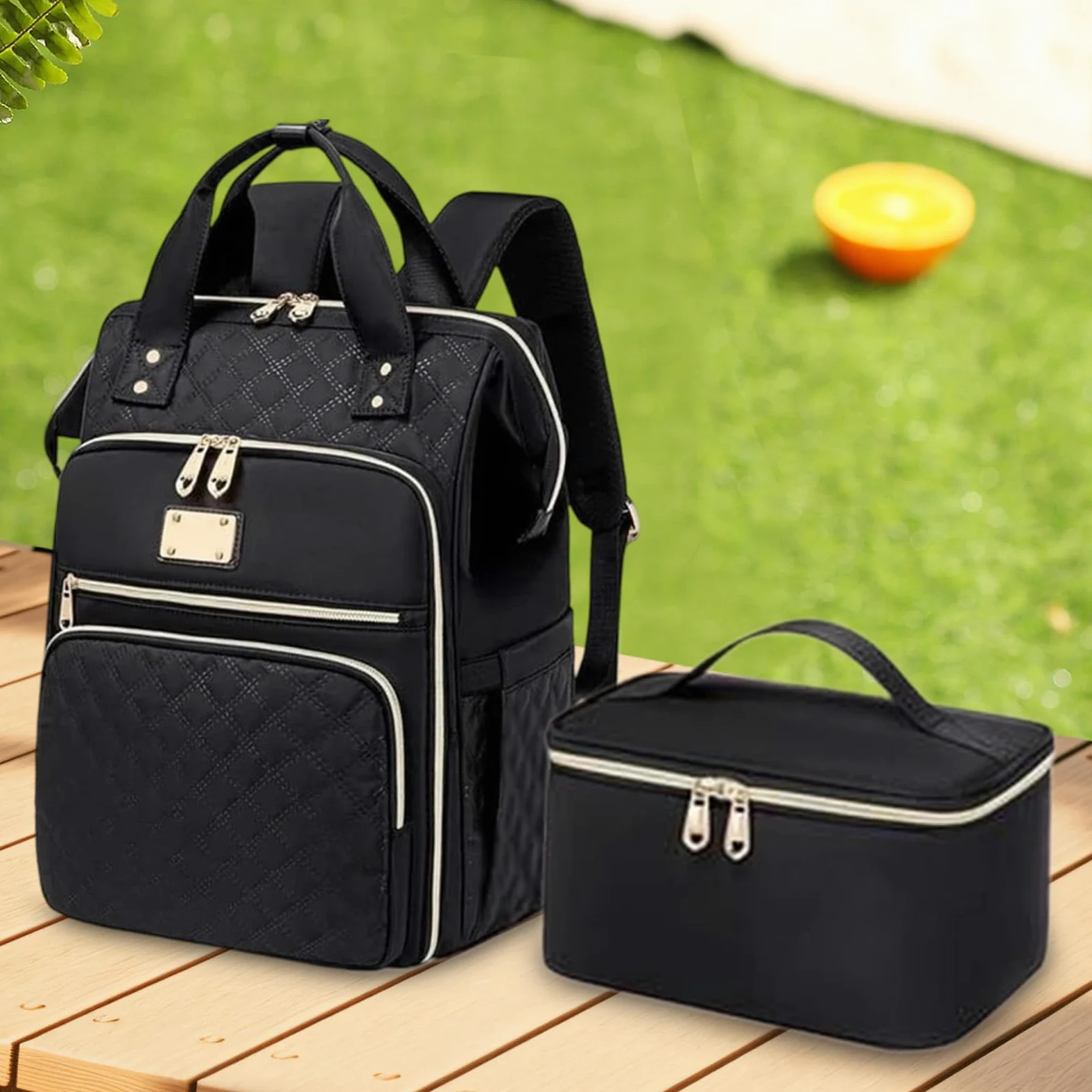 Zaino per il pranzo da donna, zaino per insegnanti con borsa termica | per il pranzo, borsa da lavoro per studenti, scuola, vacanze, ufficio, campeggio, escursionismo, viaggi, picnic