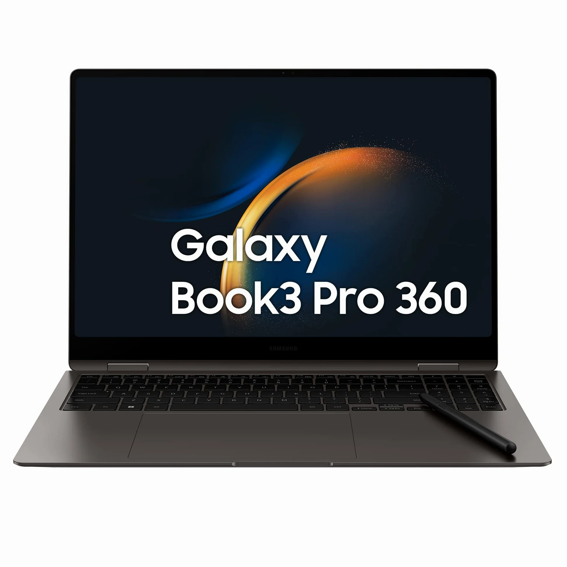 Samsung Galaxy Book3 Pro 360 Laptop, 16" Dynamic AMOLED 2X touch, S Pen, Intel EVO, Intel Core i7-1360P 13th gen, 16GB RAM, 512GB SSD, Windows 11 Home, Graphite