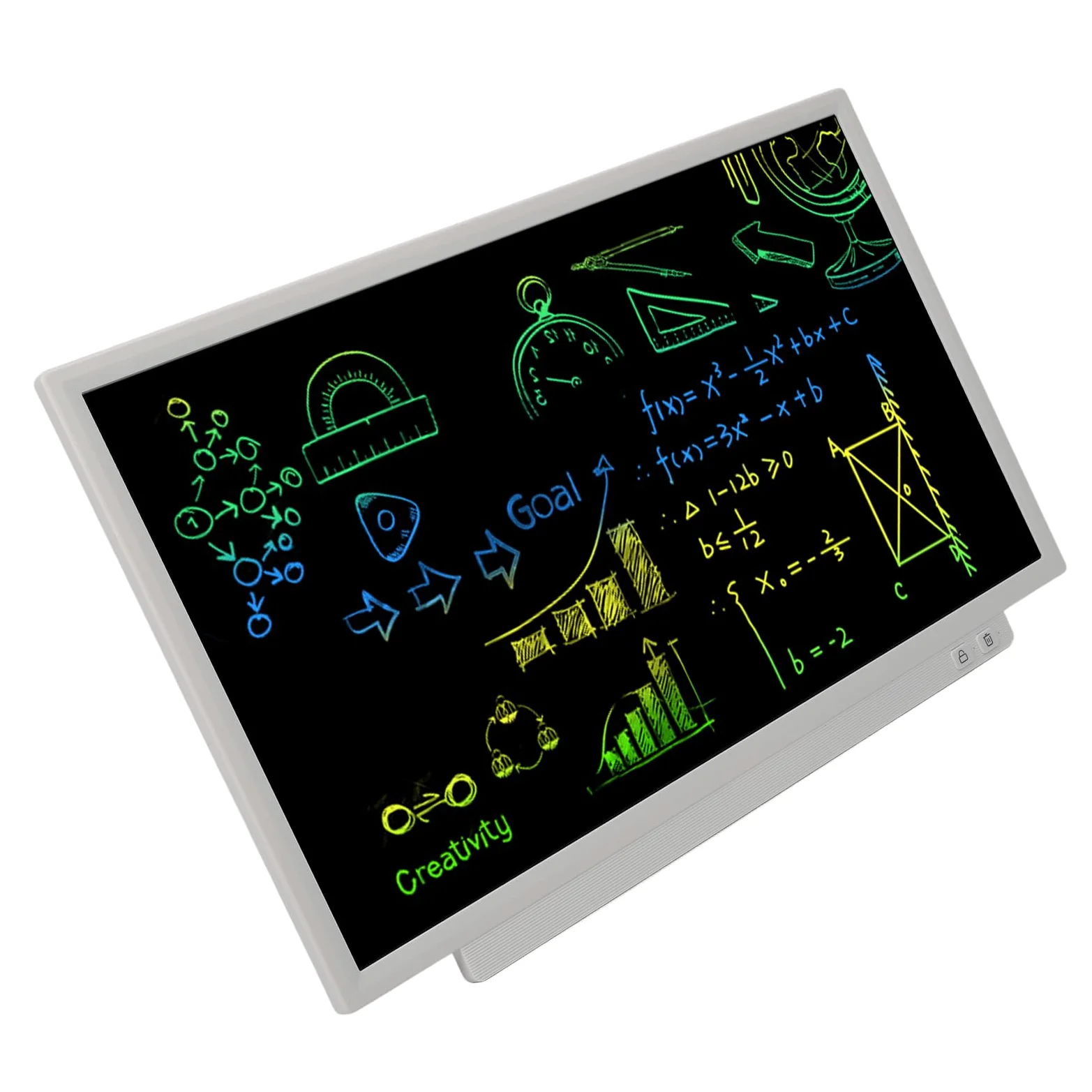 Tavoletta da Disegno LCD, Schermo a Luce Non Blu da 24 Pollici Blocco da Disegno Trasparente con un per Bambini, Blocco da Elettronico con Penna Sensibile per Ufficio, Scuola, Casa