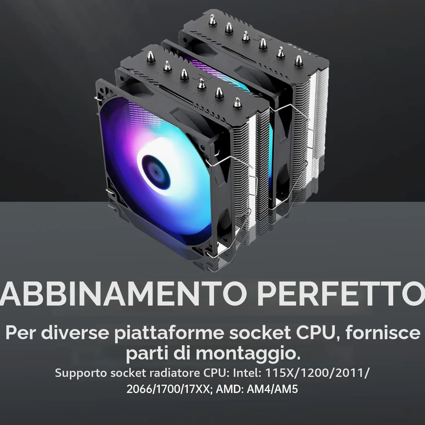 Thermalright Peerless Assassin 120 SE ARGB Refroiditore CPU, TL-C12C-S 120mm Ventole, 1550RPM, 6 Tubazioni di Calore, per AMD AM4/AM5 e Intel LGA 1700/1851