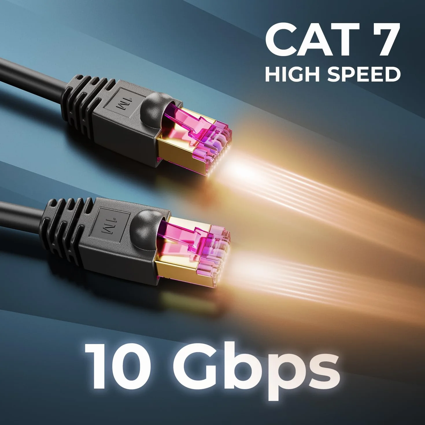 deleyCON 15m CAT7 Outdoor per Esterno (10 Gbit/s, 600 MHz, Schermatura S/FTP, Rame) RJ45 Connettore Ethernet LAN DSL Patch - Resistente alle Intemperie - per PC, TV, Telecamera, PoE, Campeggio