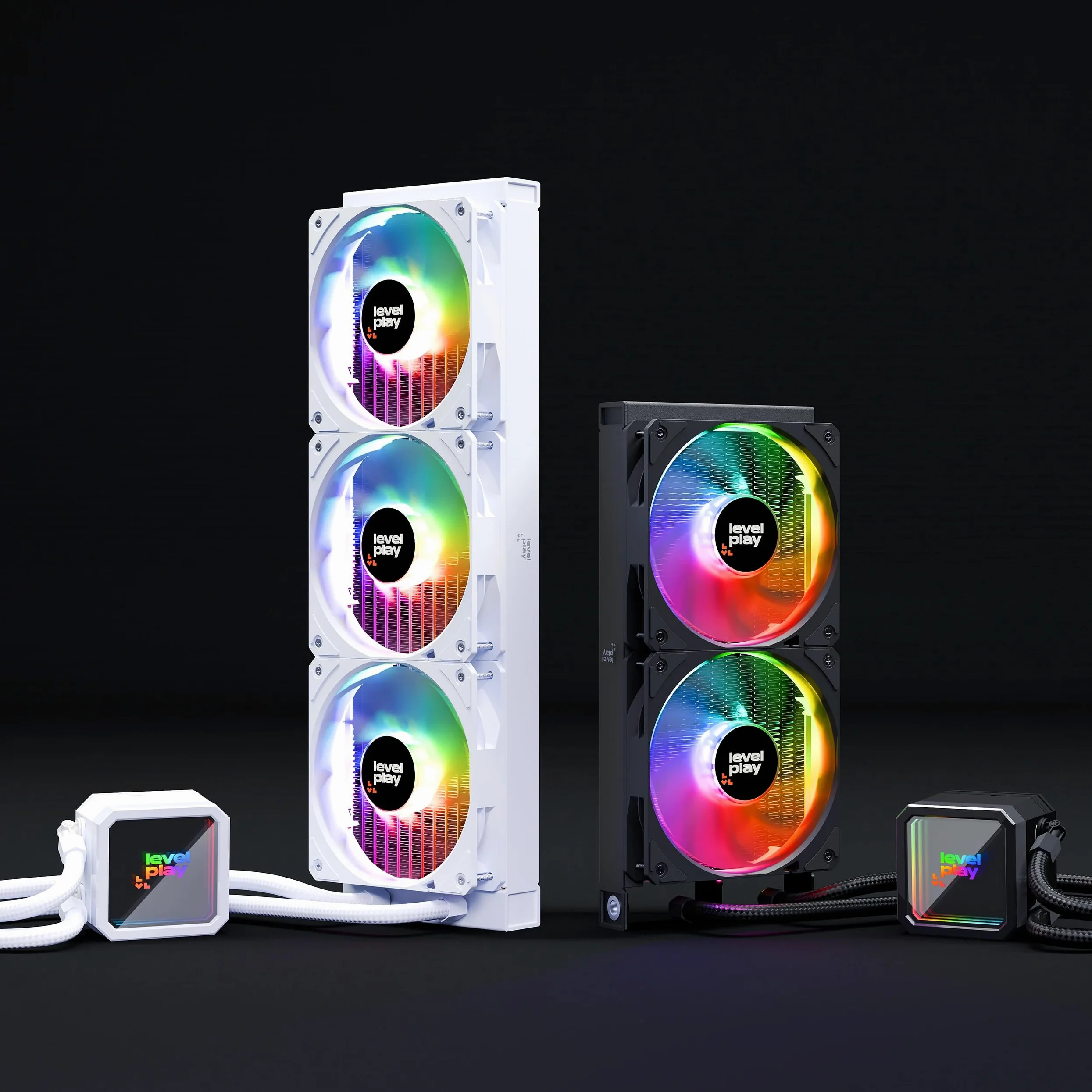 Levelplay Combat CL240 AIO Raffreddamento a Liquido - TDP 280W, Pompa ARGB Infinity, Raffreddamento Radiatore 240mm, Ventole ARGB Gen 2 CF120, Compatibile AMD AM5/AM4 e Intel LGA 1851/LGA 1700, Nero