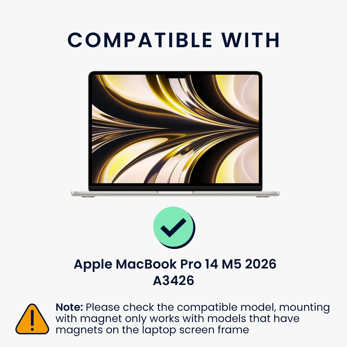 kwmobile Pellicola Privacy per Apple MacBook Pro 14 M5 2026 A3426 - Privacy Screen per Laptop - Filtro Schermo Protettivo Rimovibile e da Viaggio - Filtro Anti Luce Blu Magnetico