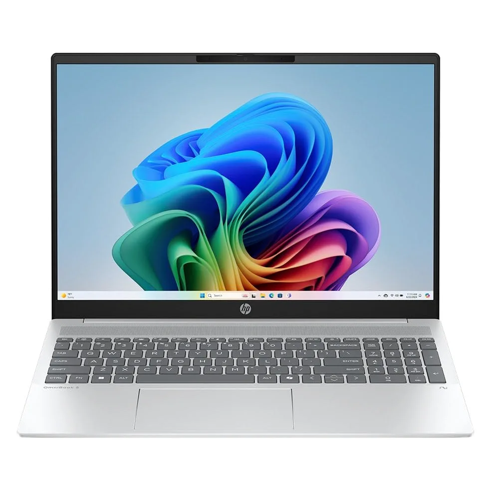 HP Omnibook 5 - Computer portatile AI da 16", AMD Ryzen AI 7 350, PC Copilot+, touchscreen 2K (1920 x 1200), memoria da 16 GB, SSD da 1 TB, Windows 11 Home
