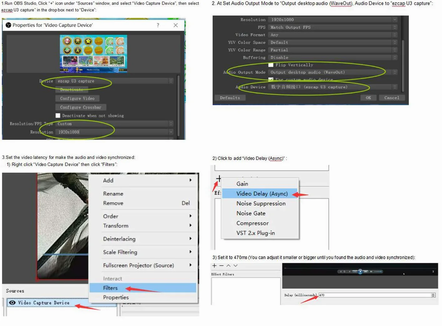 Y&H SDI Video Capture Card USB3.0 HD Videoregistratore 1080P 60FPS Gioco Capture,SDI Pass Through Record e Live Streaming,Windows Linux Os X System ezcap262