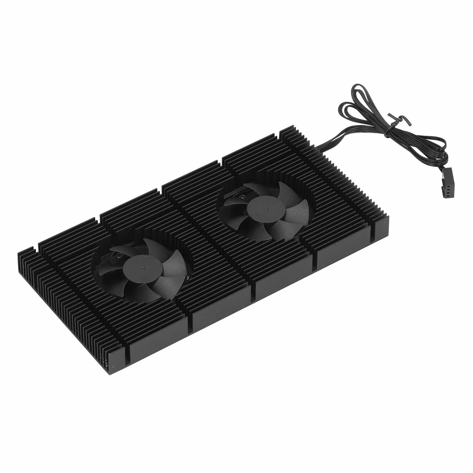 Cocoarm GK6 Doppia Ventola PWM VRAM Dissipatore di Calore GPU in Lega di Alluminio Piastra Posteriore Radiatore 90 X 180 X 15 Mm Regolabile da 1500 a 5000 Giri/min per Raffreddamento Memoria