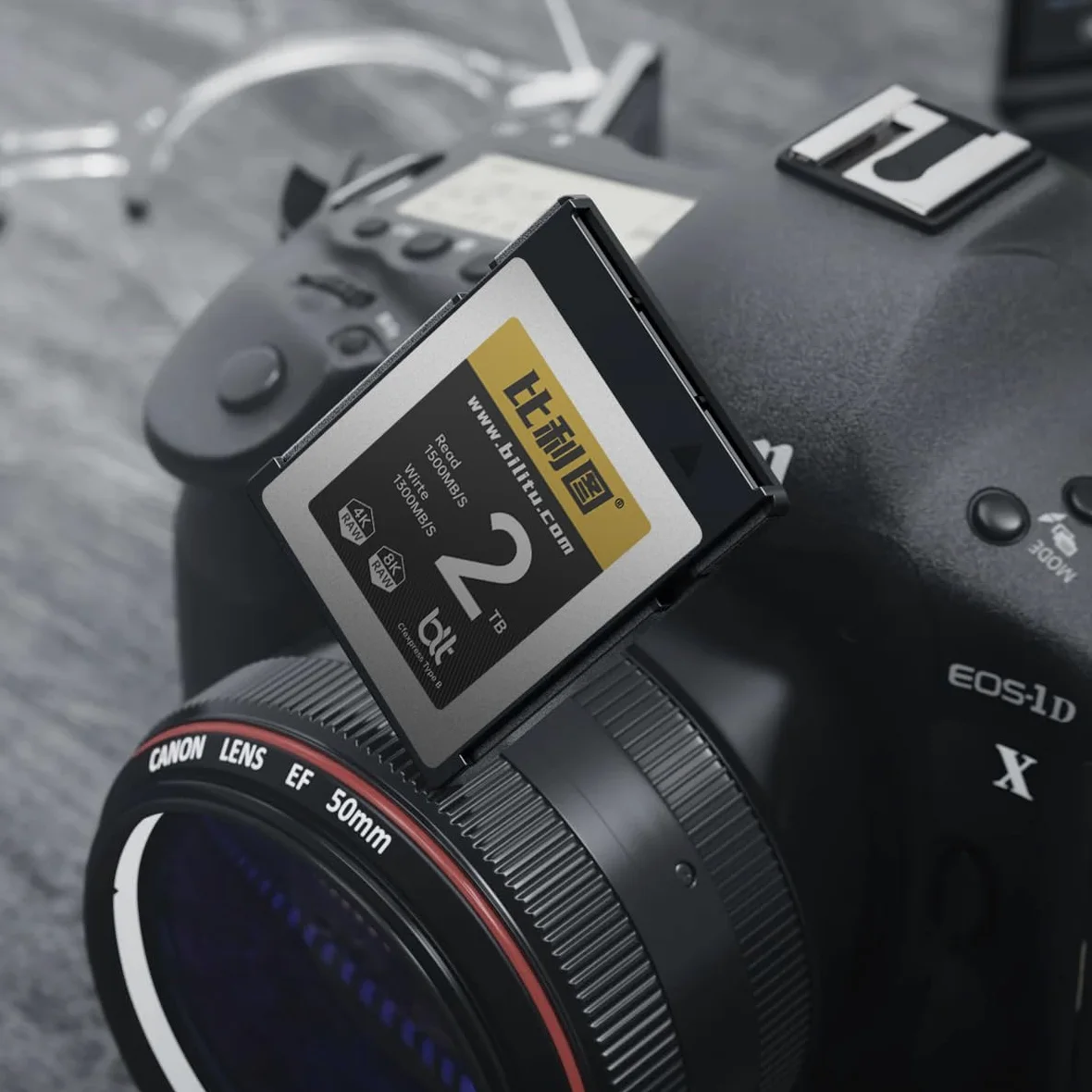 Bilitu - Scheda di memoria professionale CFexpress tipo B, 128 GB, adatta per fotografi, fotografi, fino a 1500/1200 MB/s, video 4K 6K