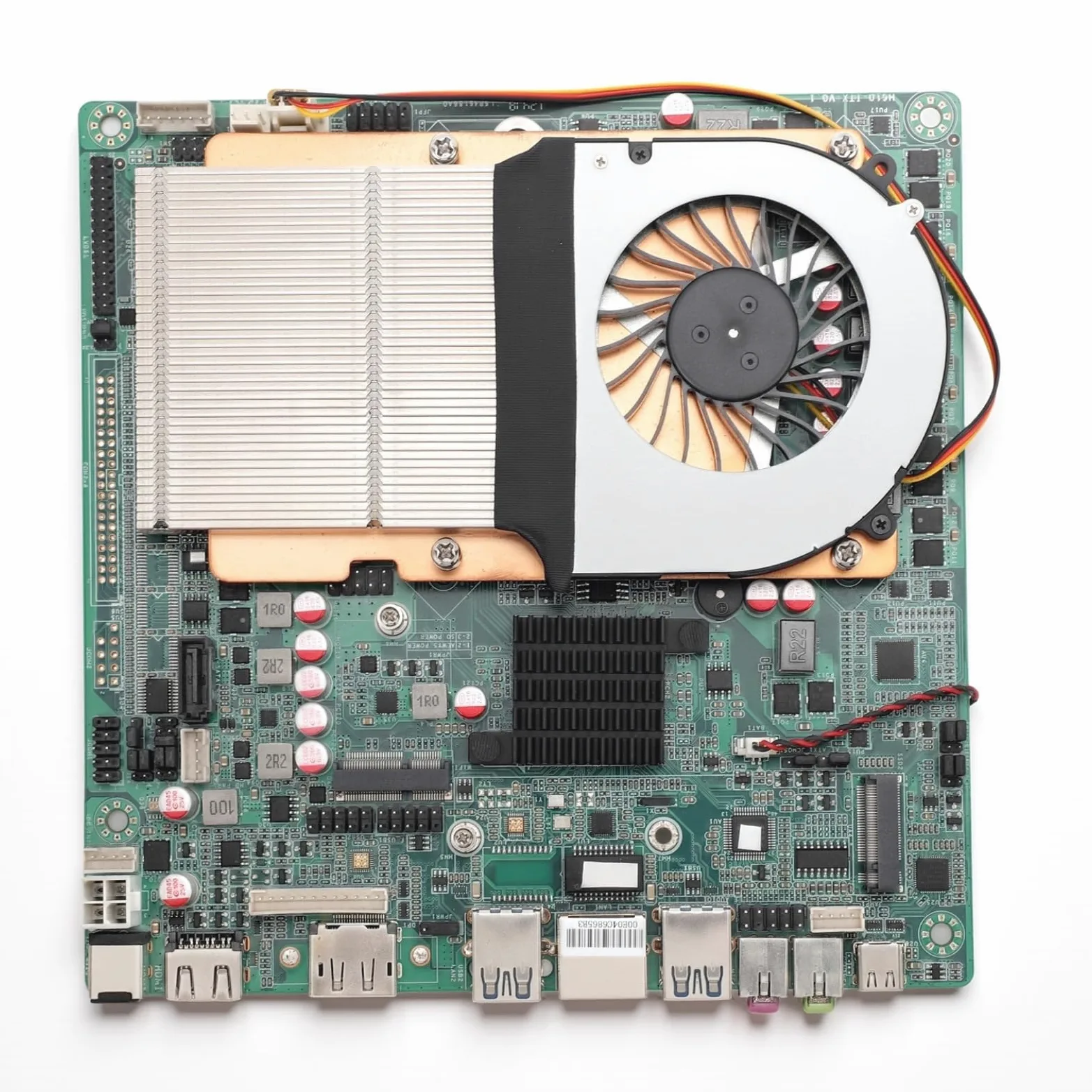 Scheda Madre ITX, Doppio DDR4 64GB RAM USB 3.0 Slot M.2 Ad Alta velocità, con Radiatore in Rame Ultra Sottile e Connettori di Alimentazione ATX, per Processore LGA1700 PC HTPC