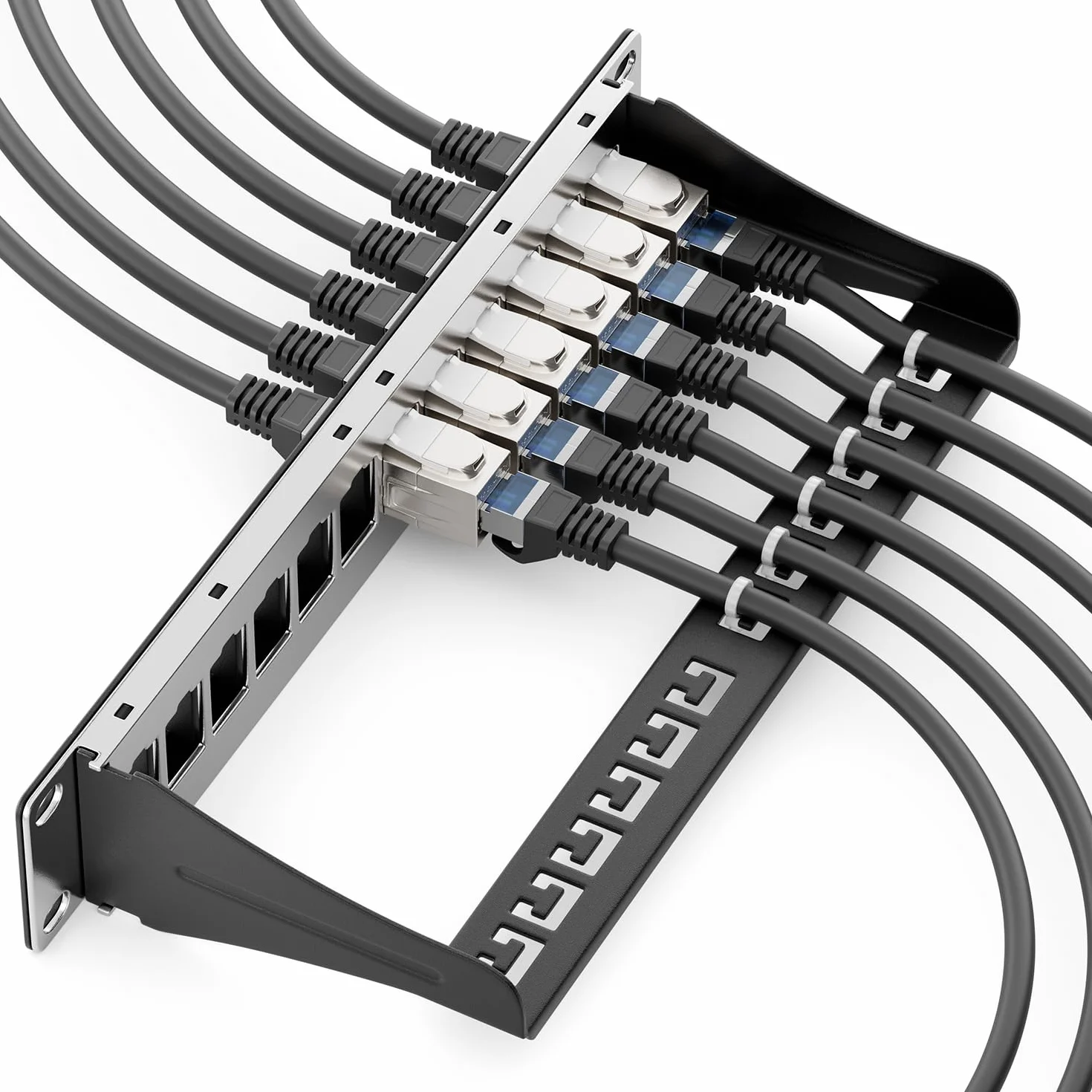 deleyCON 12 Pezzi CAT 7 Accoppiamento Keystone Metallo 2x RJ45 Jack Connettore per RJ45 Patch Cable 600 MHz 10 Gbps LAN DSL Ethernet e Utilizzabile Come Keystone - Argento