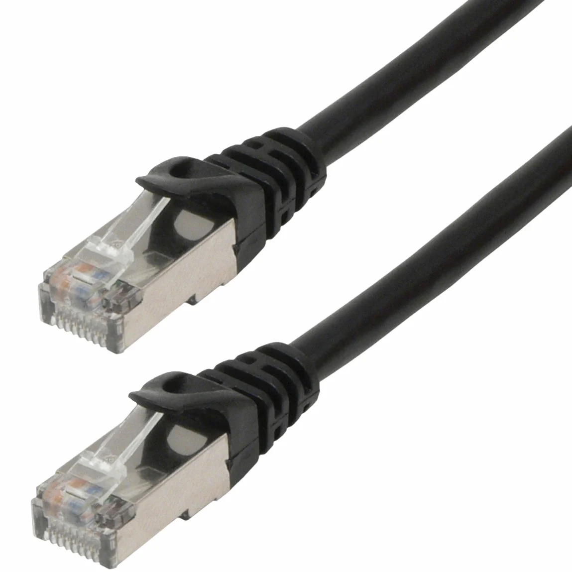 MCL Cordon RJ45 Categorie 6 Blinde couleurs secondaires 20 metres, noir cavo di rete 20 m Nero