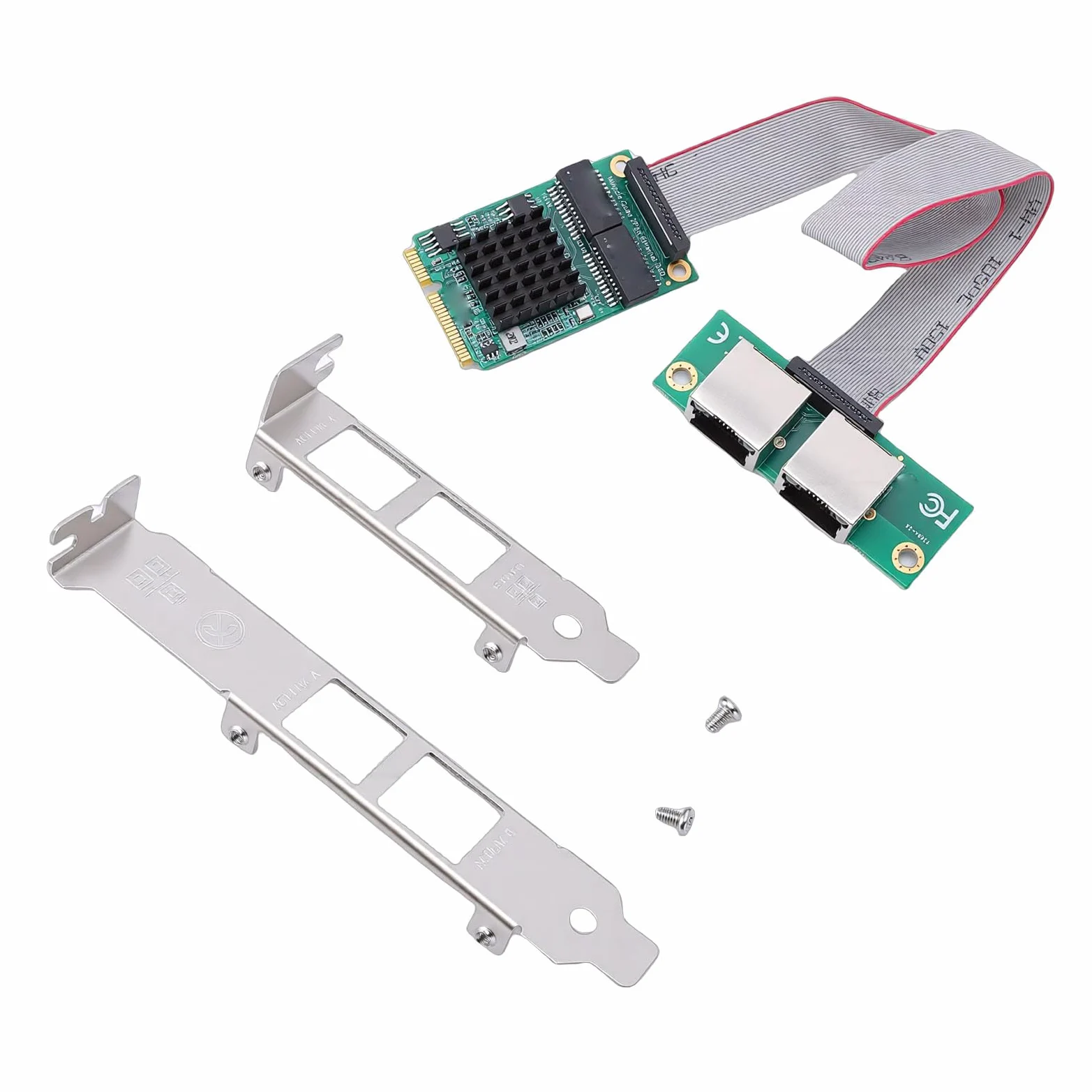 Scheda Adattatore di Rete Mini PCIe Gigabit, Doppia RJ45 Mini