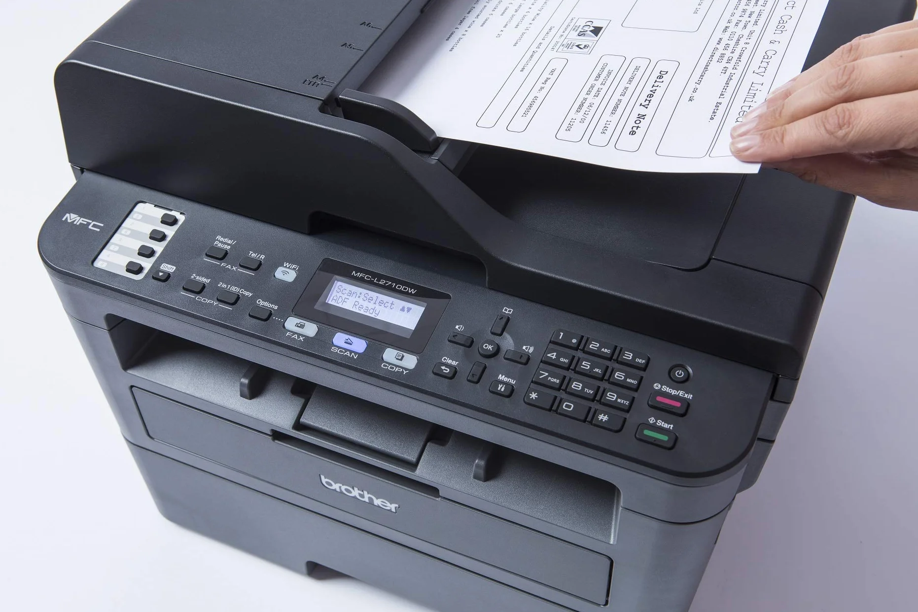 Brother mfc-l2710dw Stampante monocromatica Laser 30 ppm Ethernet/USB 2.0/LAN senza Fili, Provenienza Francia