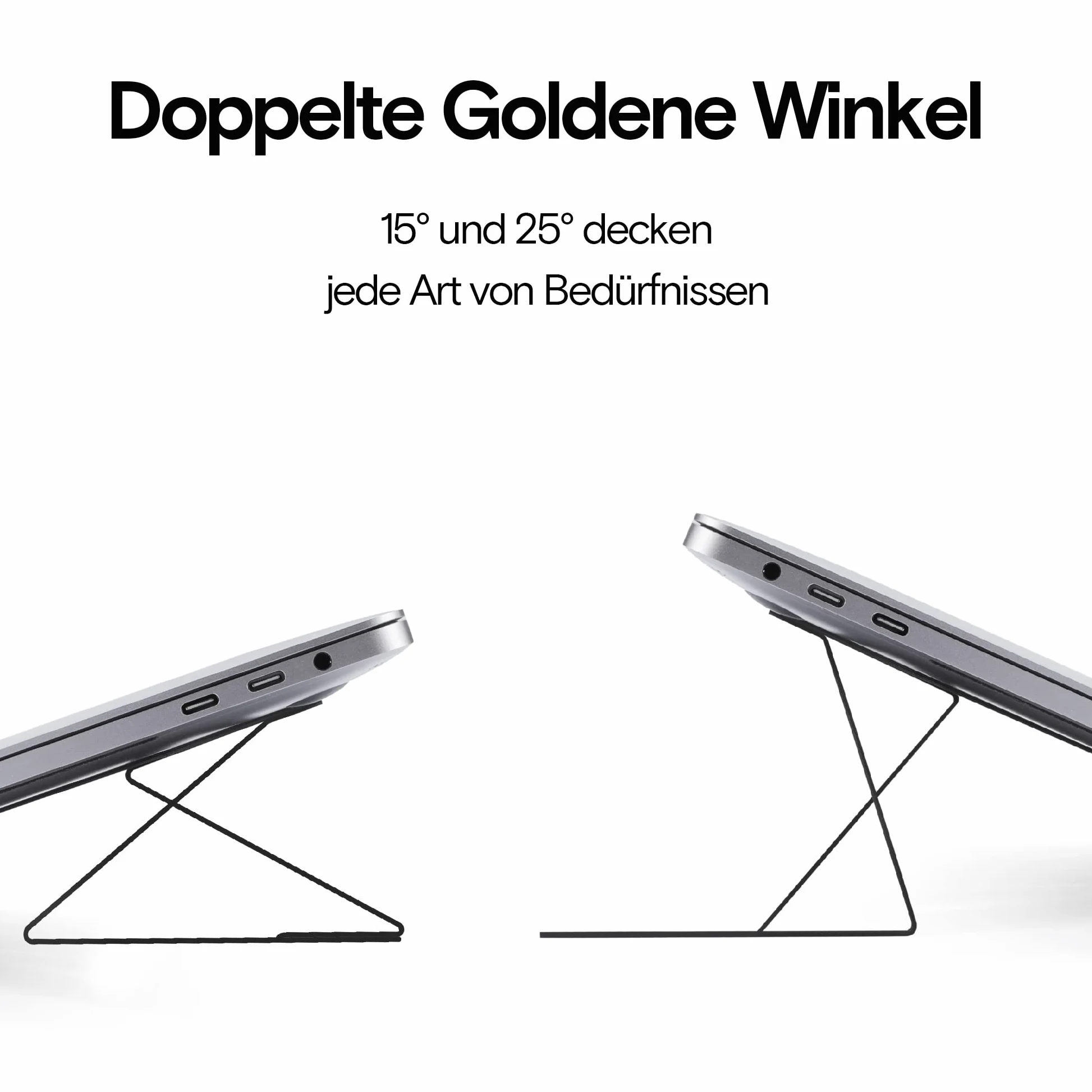 MOFT Supporto invisibile per laptop, supporto per laptop leggero e non adesivo a 2 altezze, adatto a tutti i laptop fino a 17"